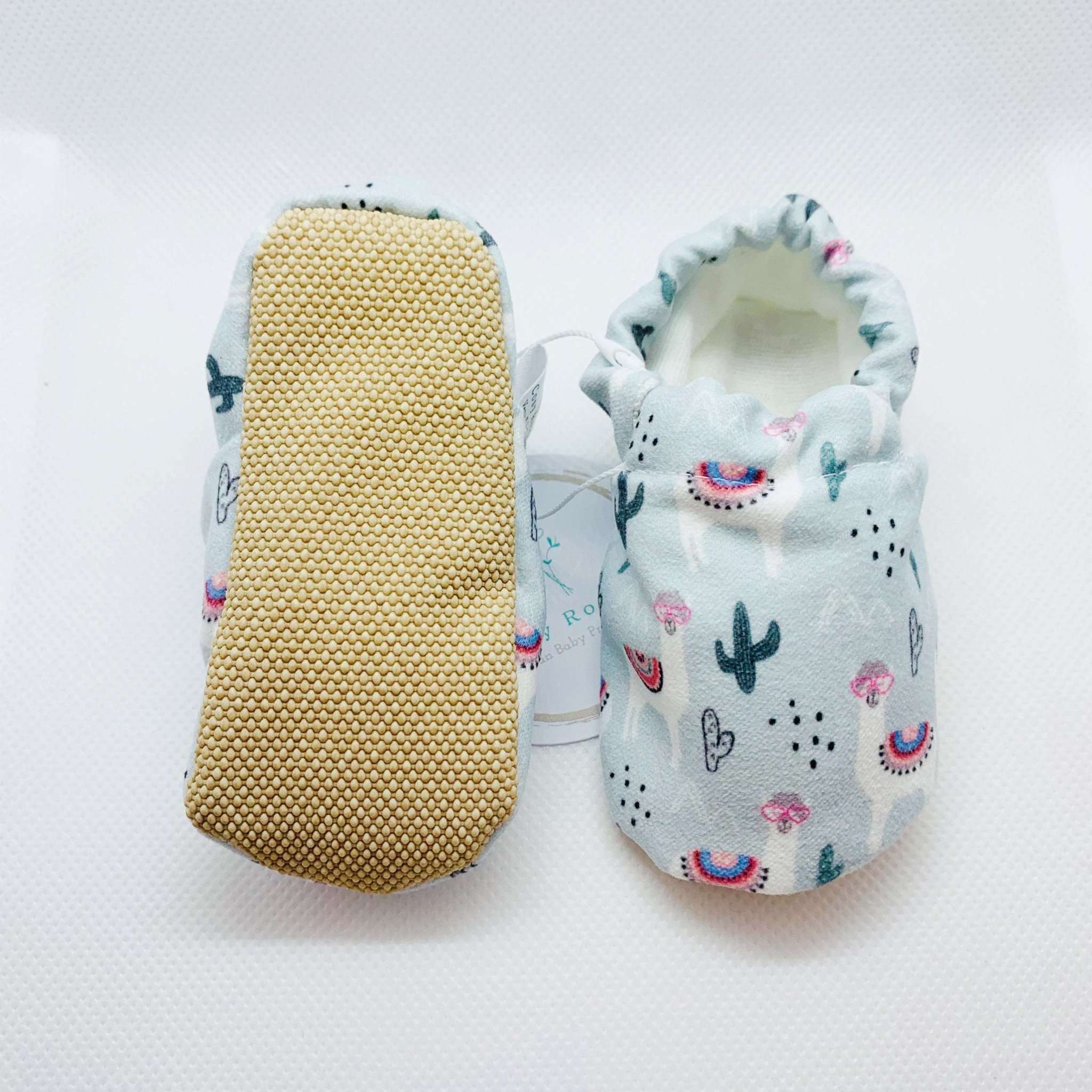 Vegan Newborn Shoes - Cool Lamas - S A L E - Image 5