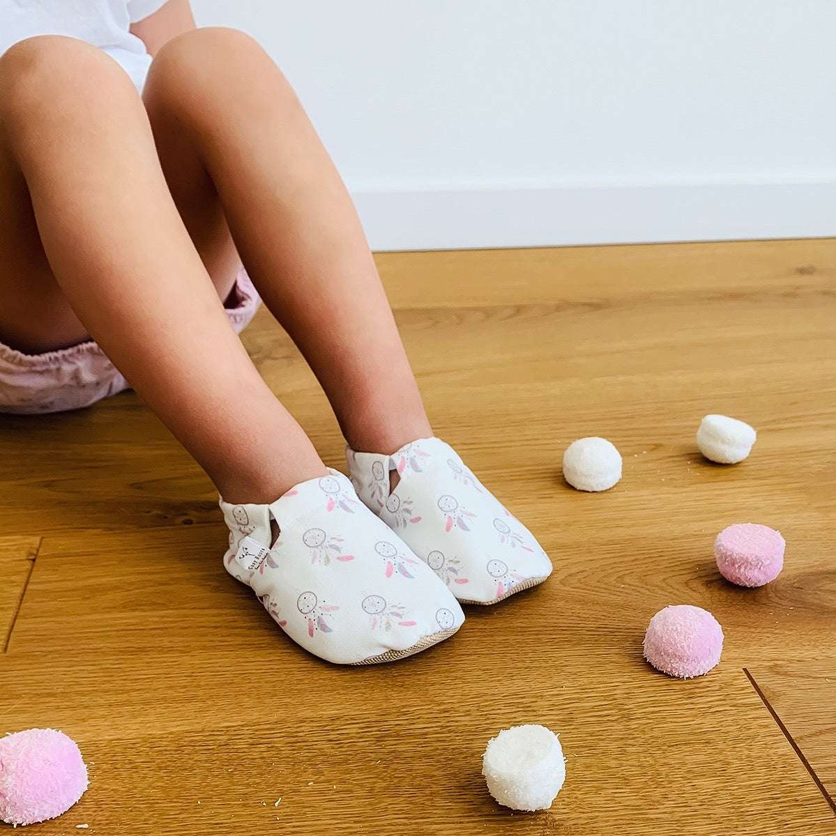 Vegan Newborn Shoes - Dream Catcher - S A L E - Image 3
