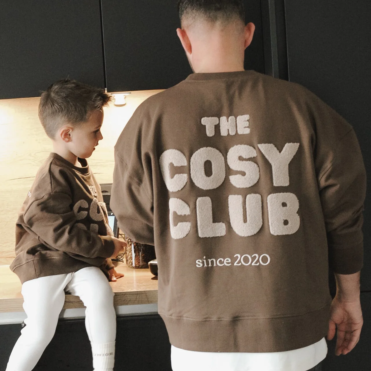 Family Sweatshirt - Chocolate Brown - The Cosy Club - Image 13
