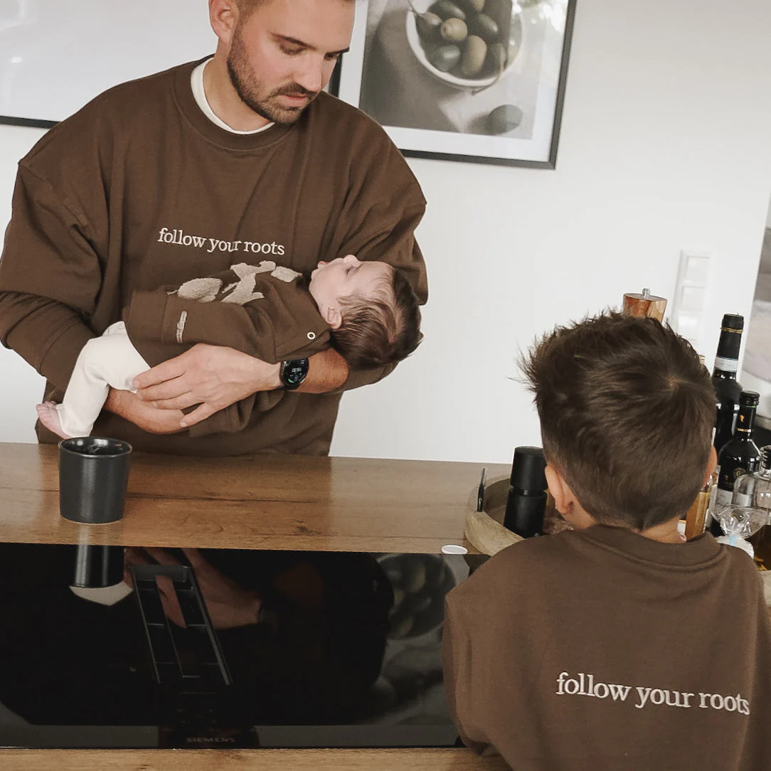 Family Sweatshirt - Chocolate Brown - The Cosy Club - Image 9
