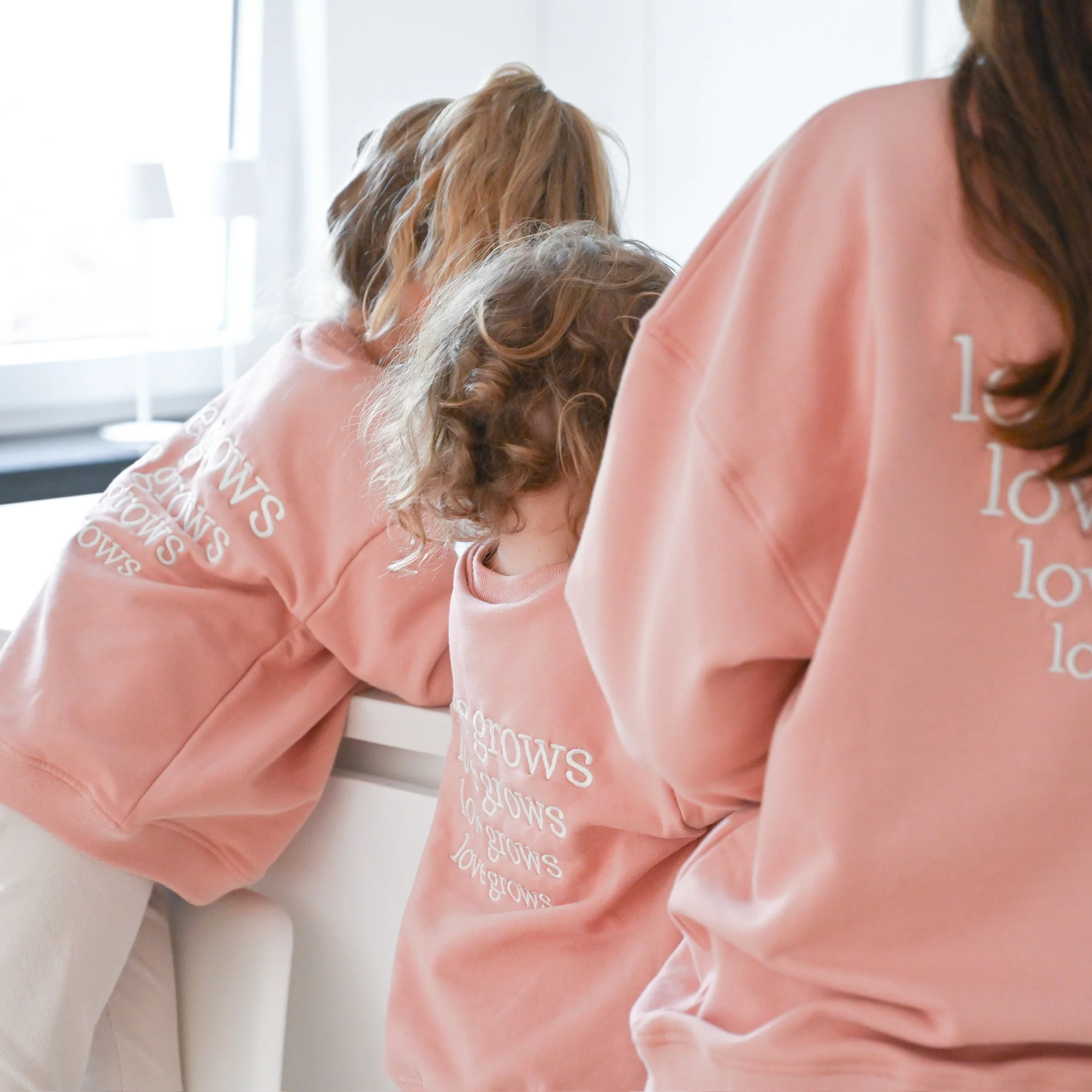 Family Sweatshirt - Dusty Rose - Love Grows - Image 5