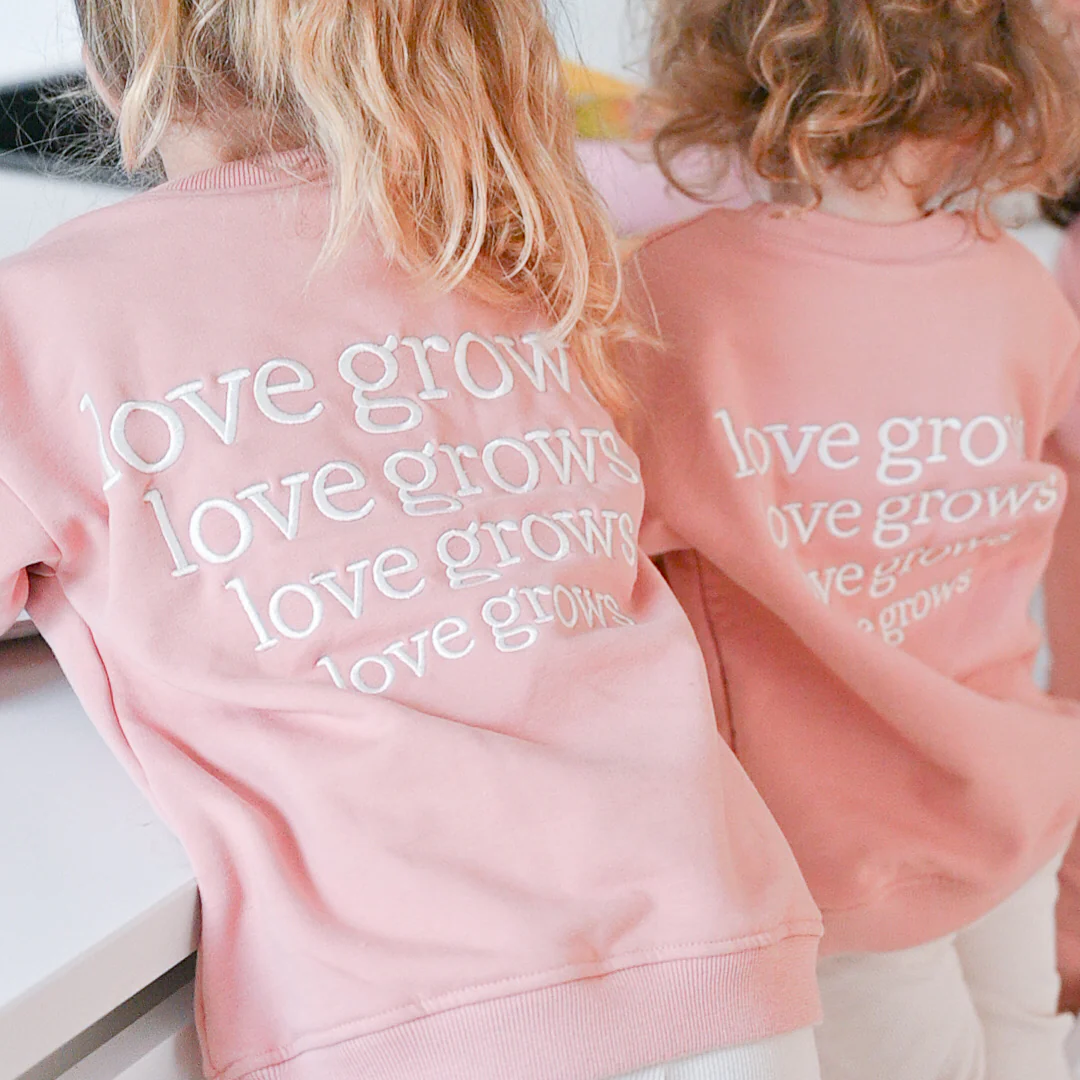 Family Sweatshirt - Dusty Rose - Love Grows - Image 6
