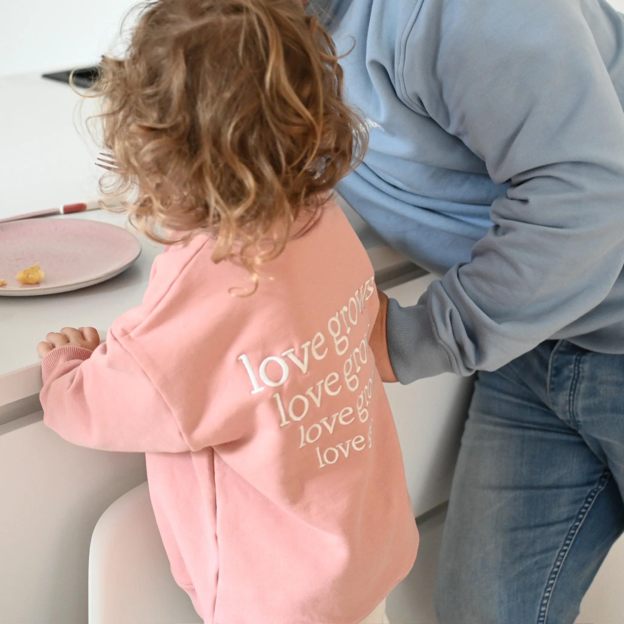 Family Sweatshirt - Dusty Rose - Love Grows - Image 7