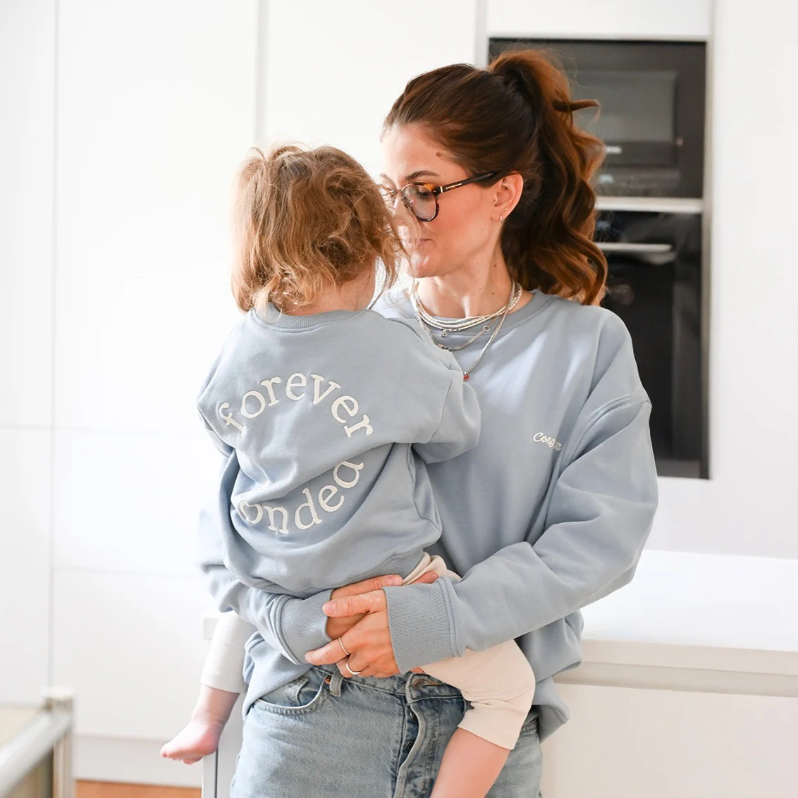 Family Sweatshirt -  MUM - Dusty Blue - Forever Bonded - Image 11