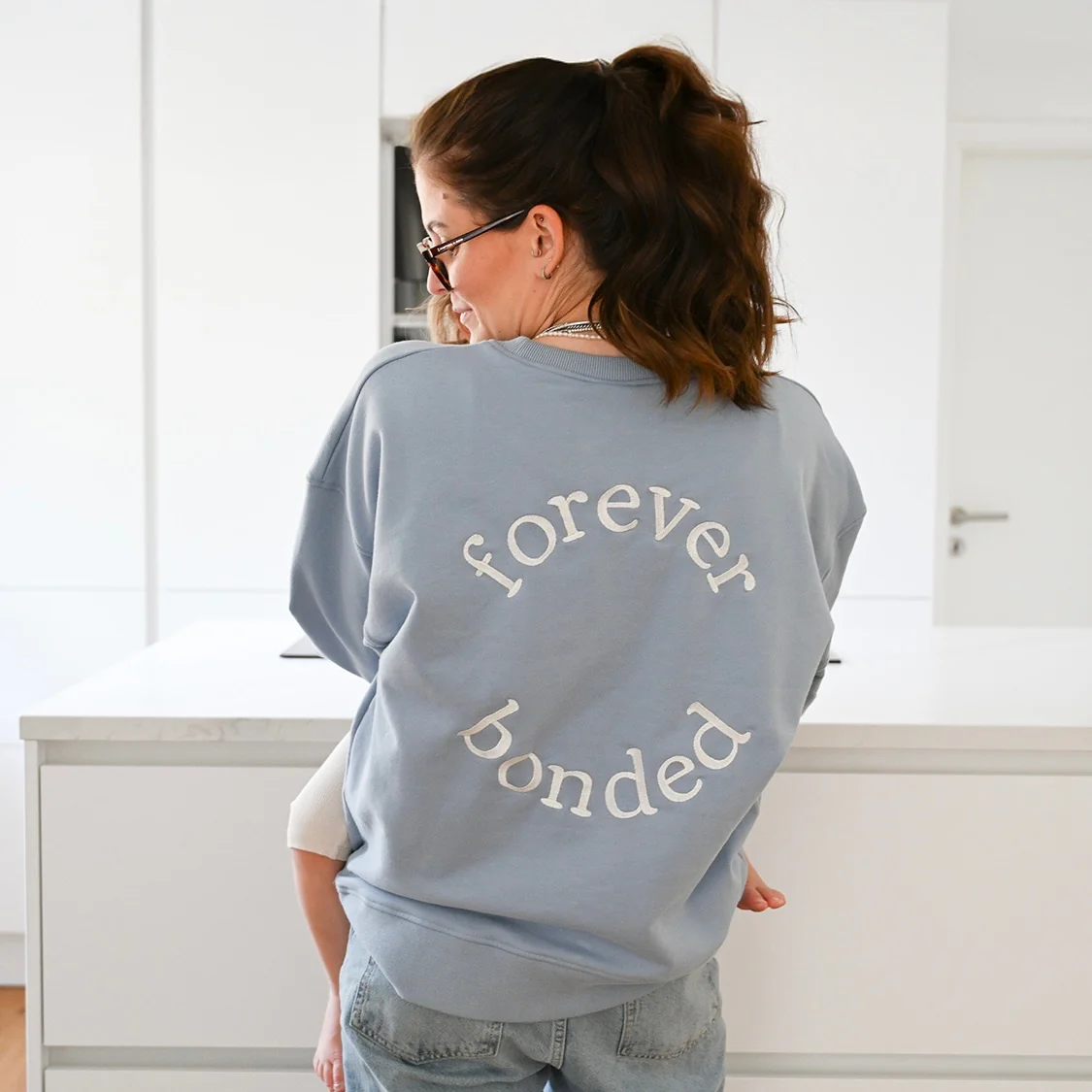 Family Sweatshirt -  MUM - Dusty Blue - Forever Bonded - Image 6