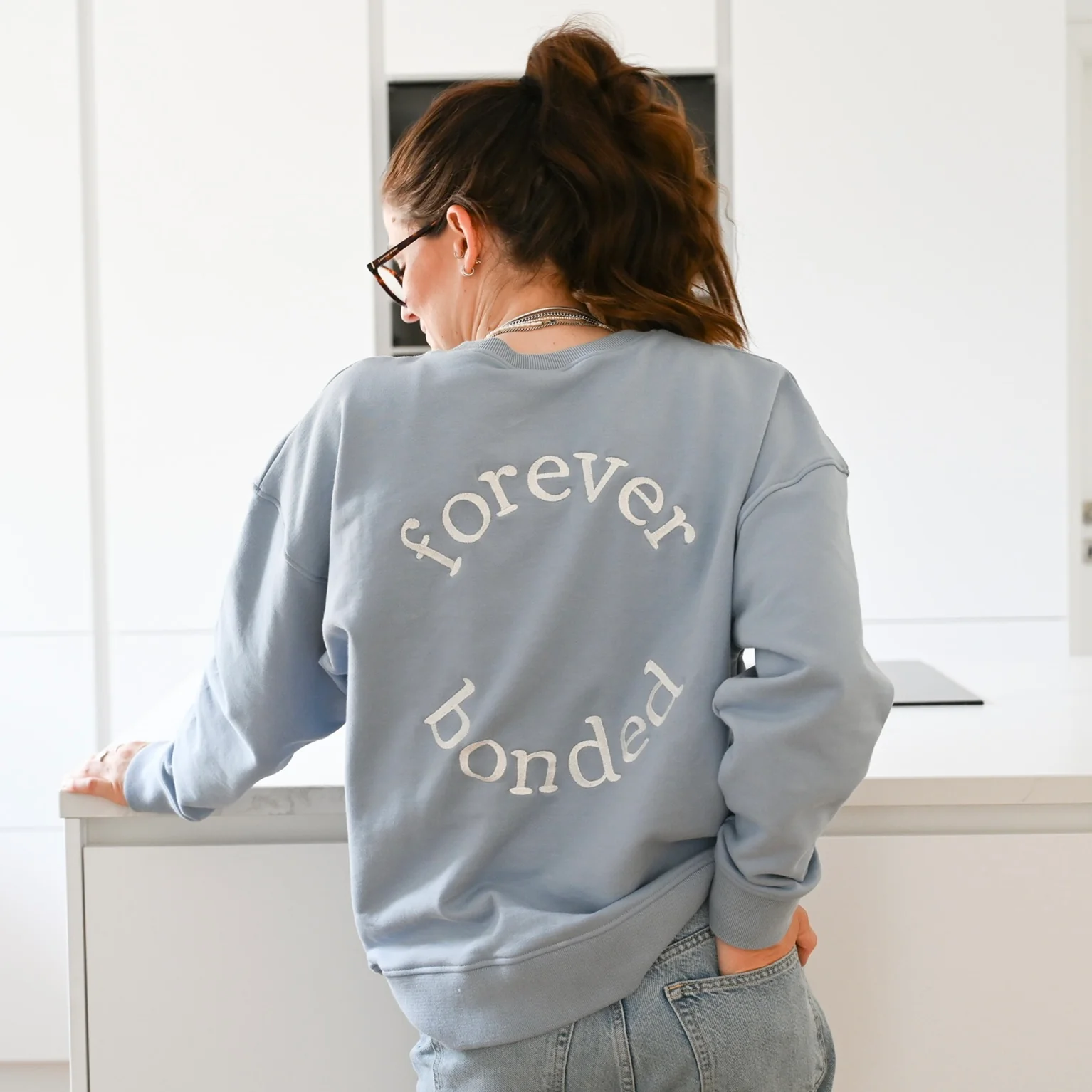 Family Sweatshirt -  MUM - Dusty Blue - Forever Bonded - Image 7