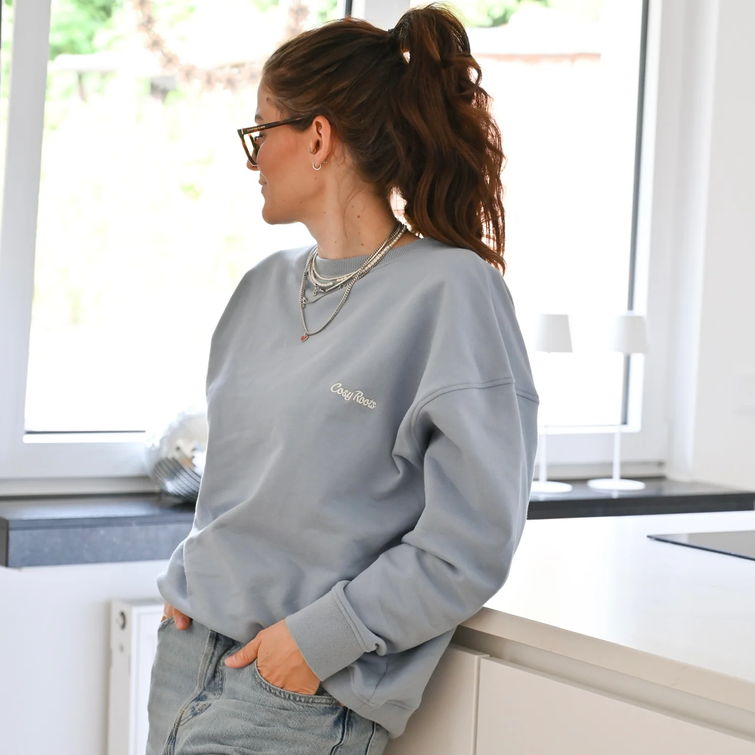 Family Sweatshirt -  MUM - Dusty Blue - Forever Bonded - Image 8