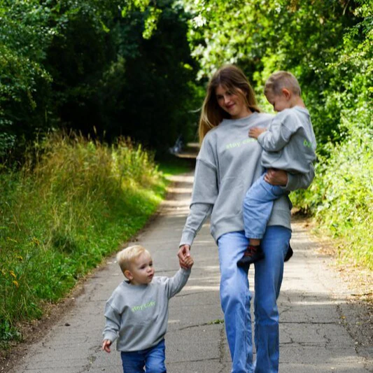 Family Sweatshirt - Mum - Grey Melange - Image 10