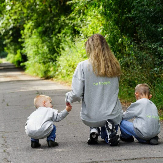 Family Sweatshirt - Mum - Grey Melange - Image 7