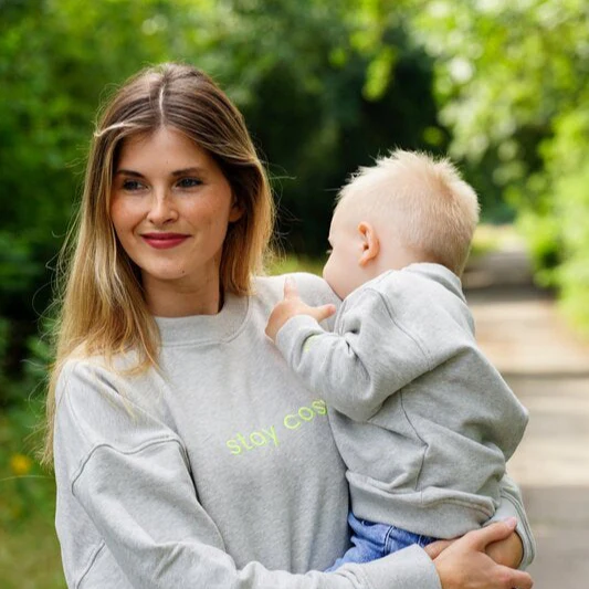 Family Sweatshirt - Mum - Grey Melange - Image 9