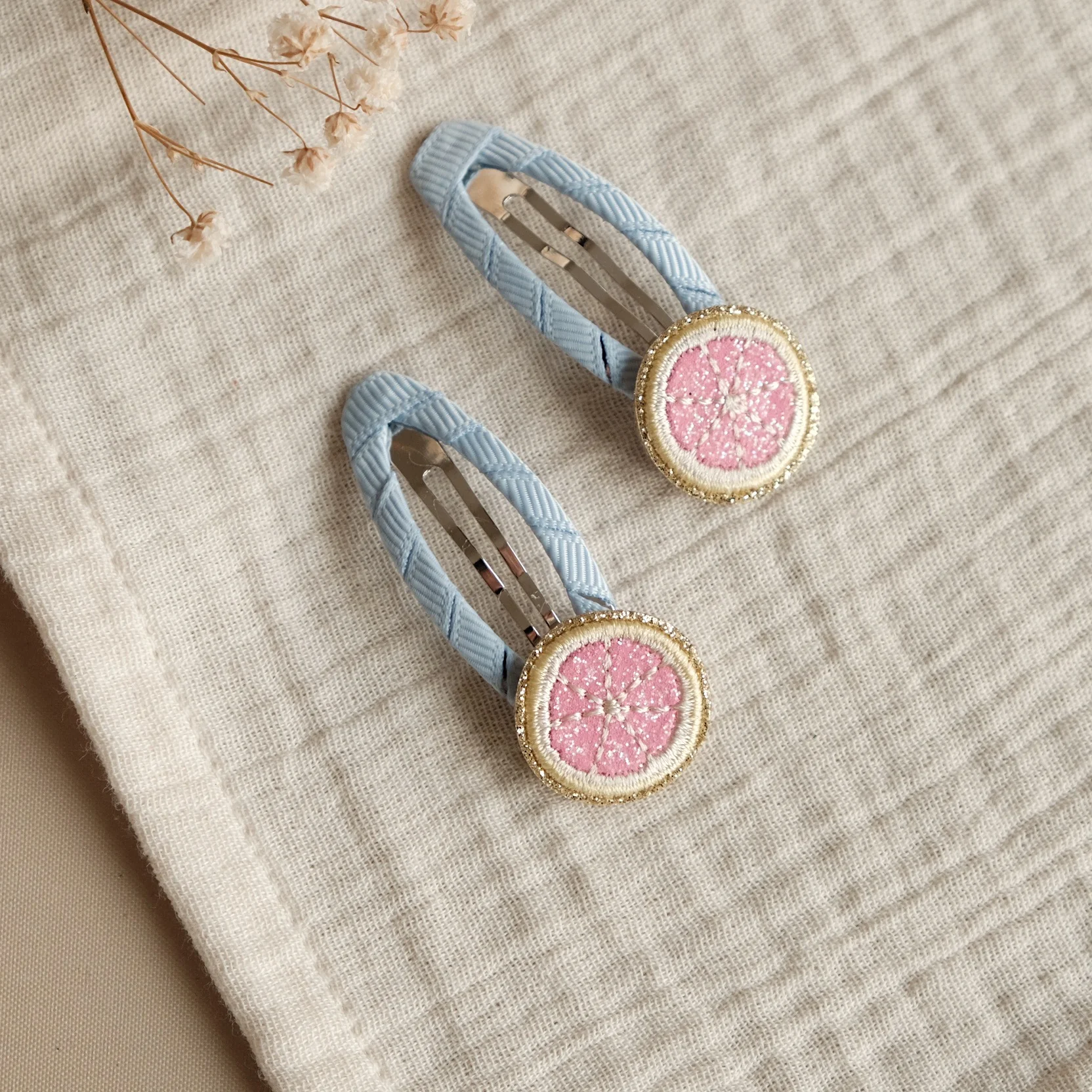 Hair Clips - Little Grapefruits - Pack of 2 - Image 3