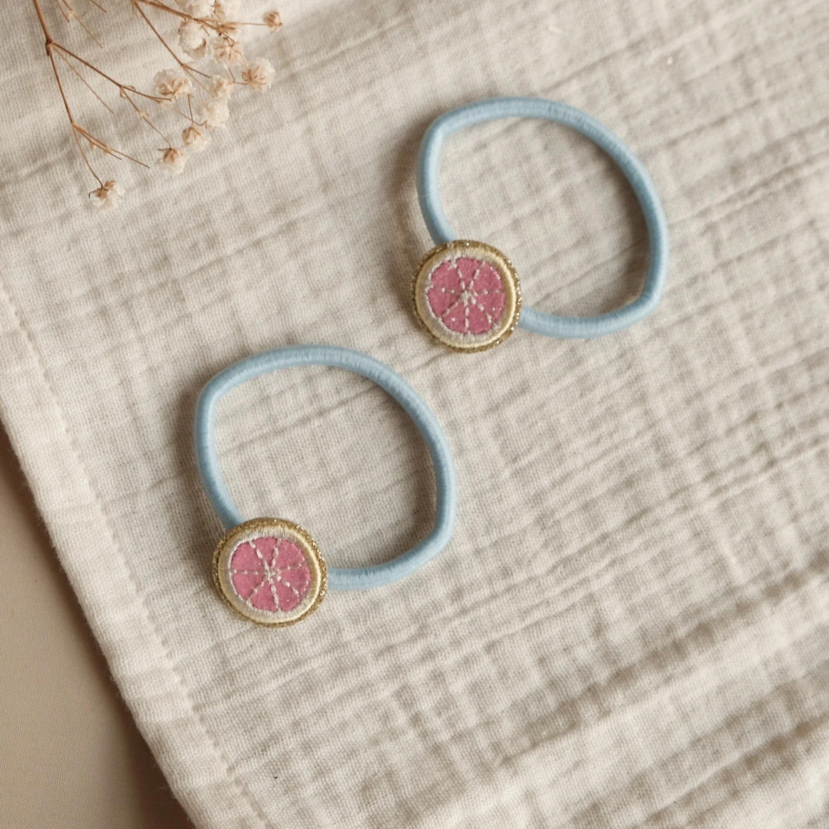 Hair Ties - Little Grapefruits - Pack of 2 - Image 3