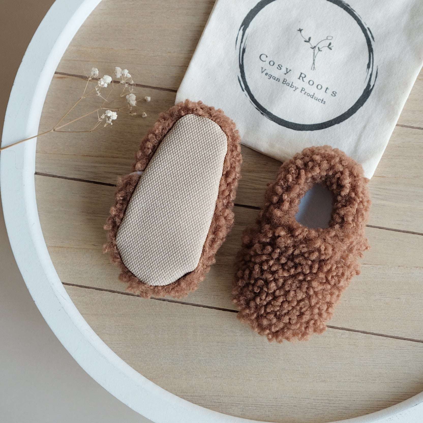 Vegan Shoes - Cosy Roots - Teddy Shoes - Chocolate - Image 7