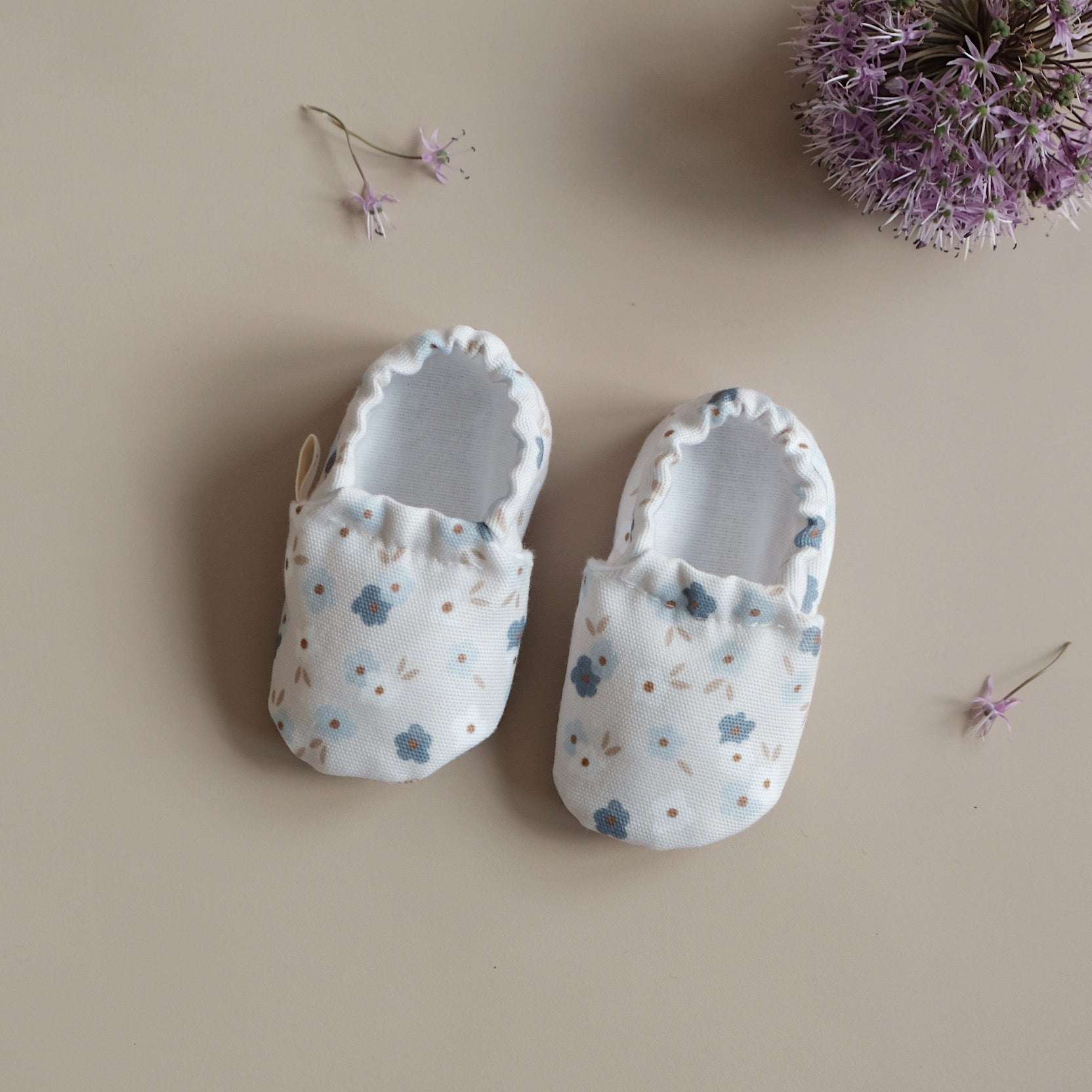 Vegan Shoes - Blue Flowers - Image 3