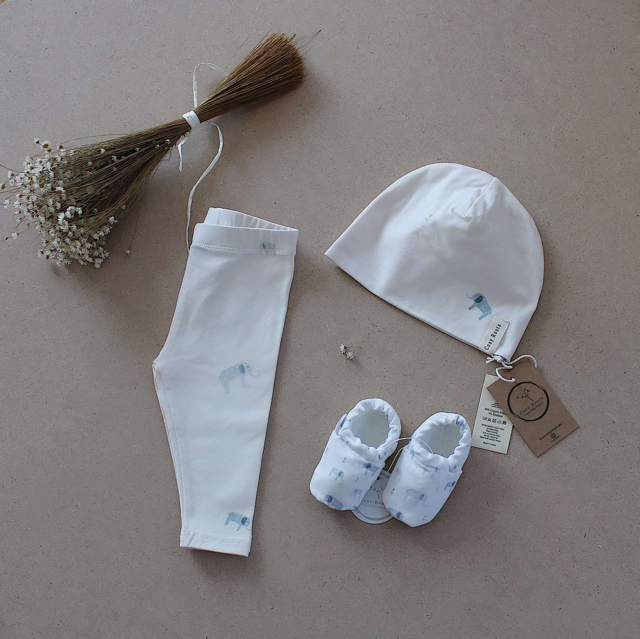 Organic Leggings - Baby Elephant - SALE - Image 10