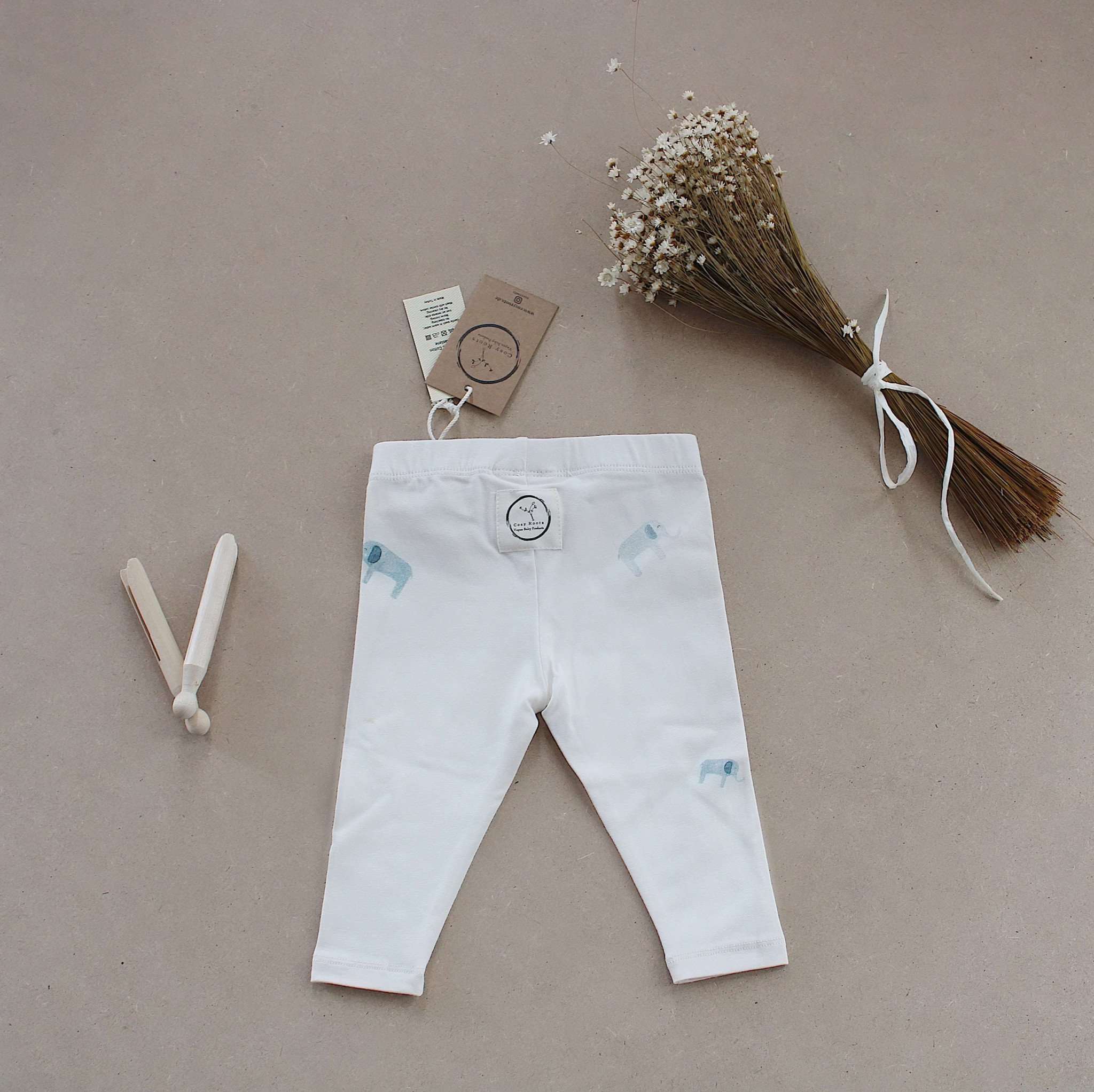 Organic Leggings - Baby Elephant - SALE - Image 9