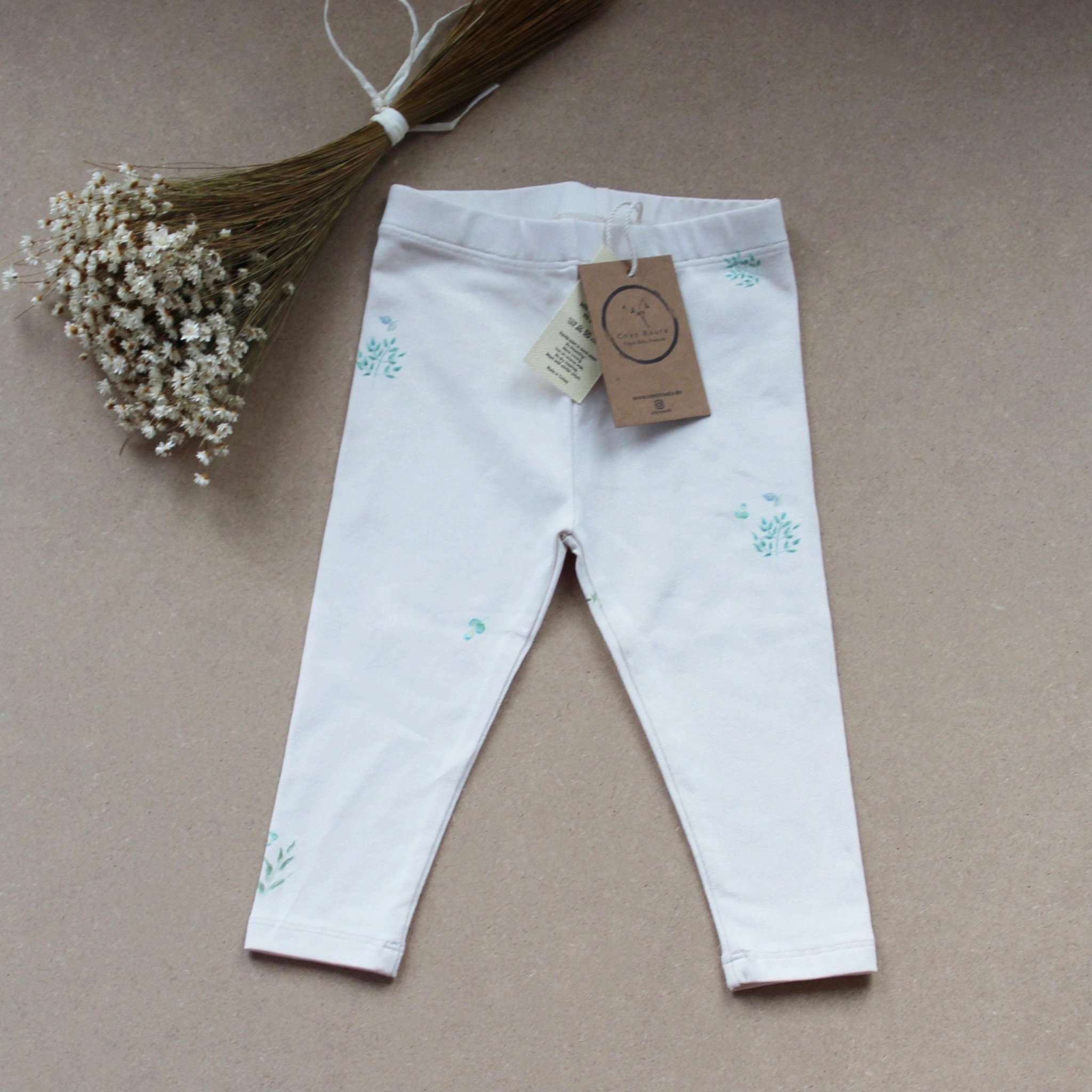 Organic Leggings - Classy Eucalyptus - SALE - Image 3