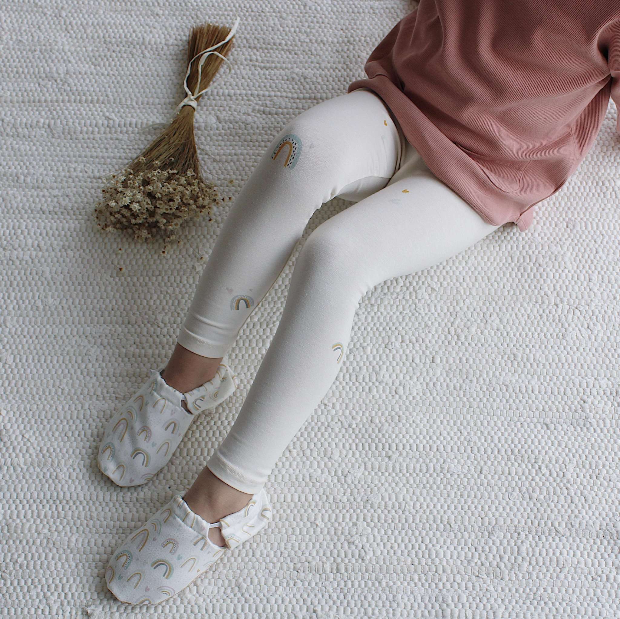 Organic Leggings - Rainbows - SALE - Image 7