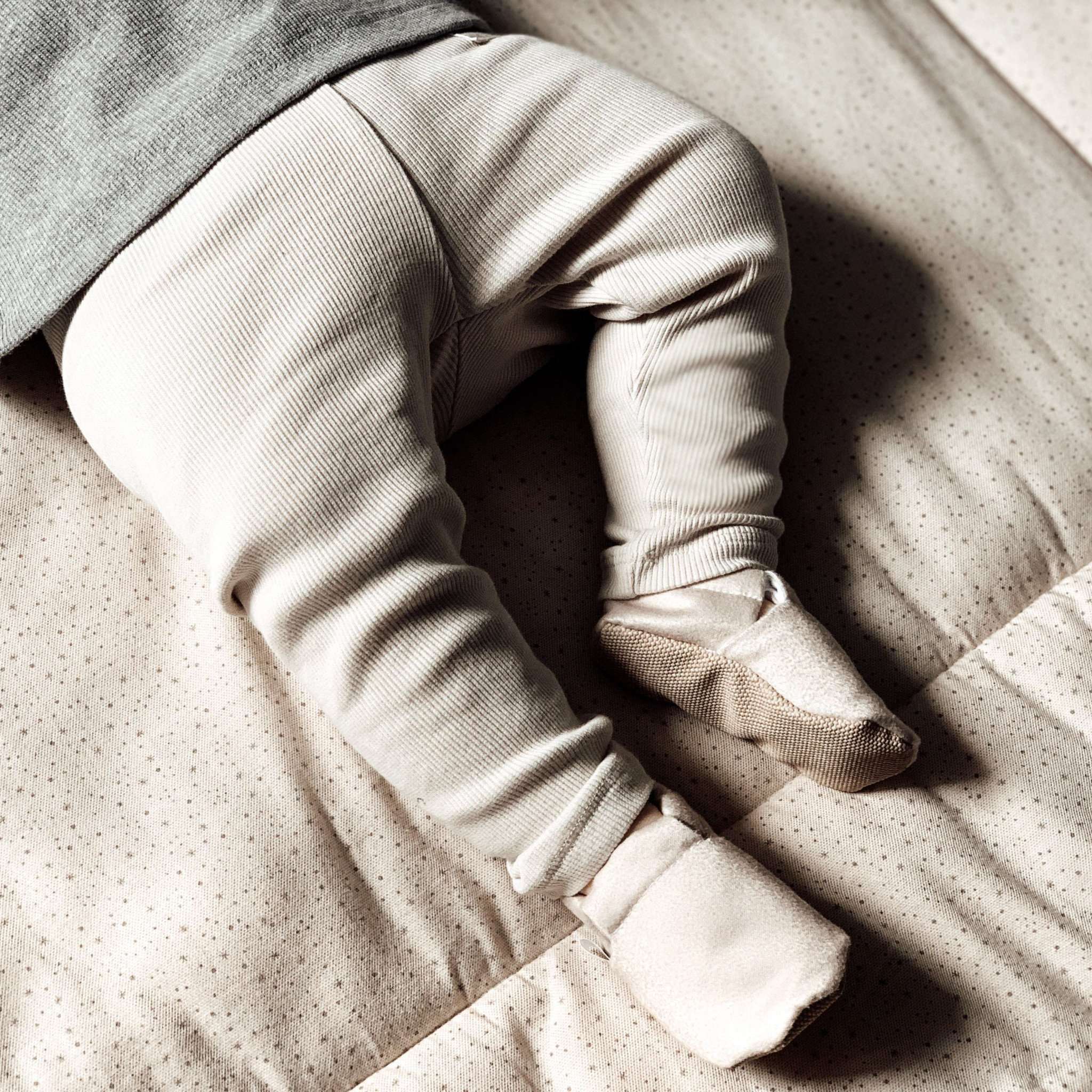 Organic Rib Leggings - Sand - Image 6