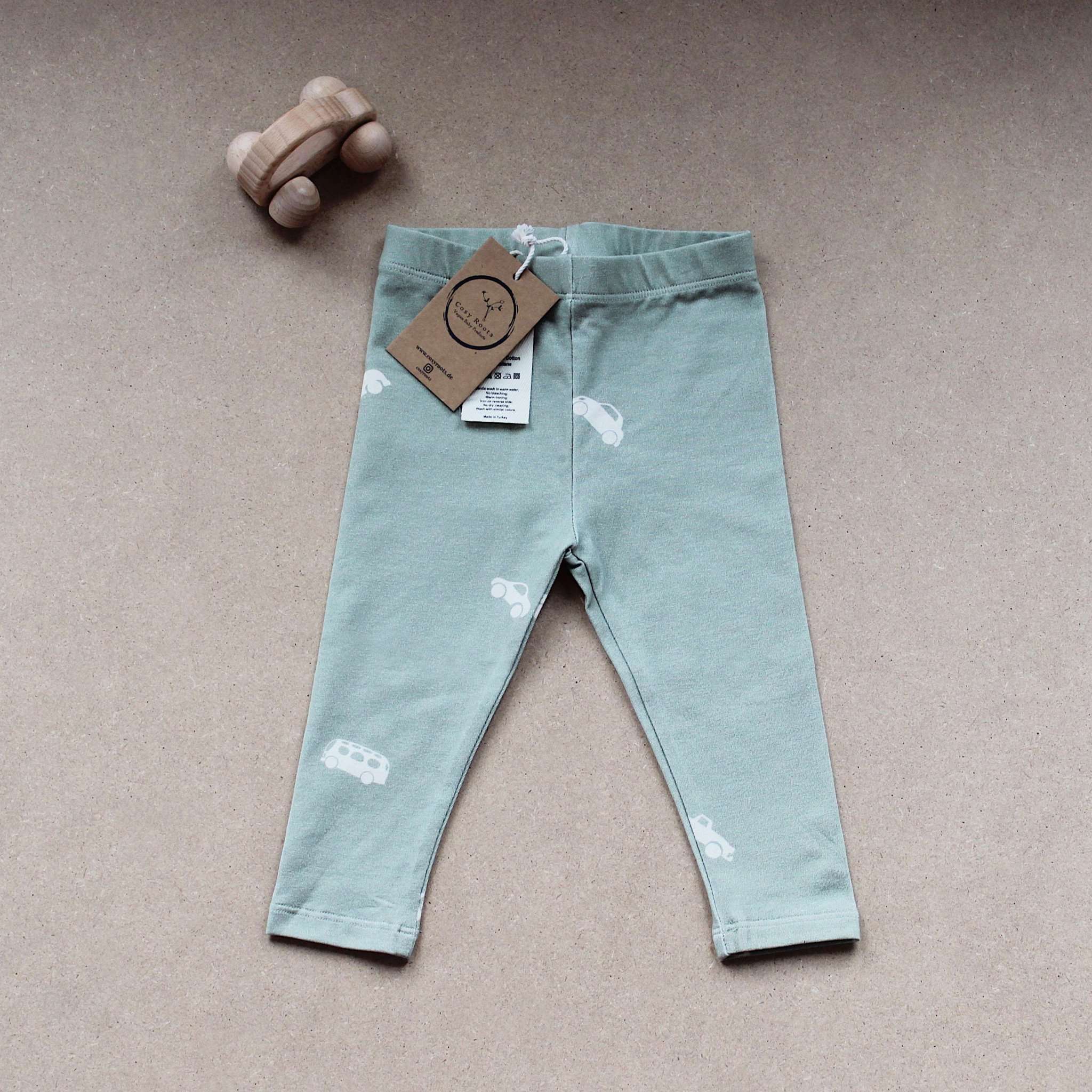 Organic Leggings - Vintage Cars - S A L E - Image 8