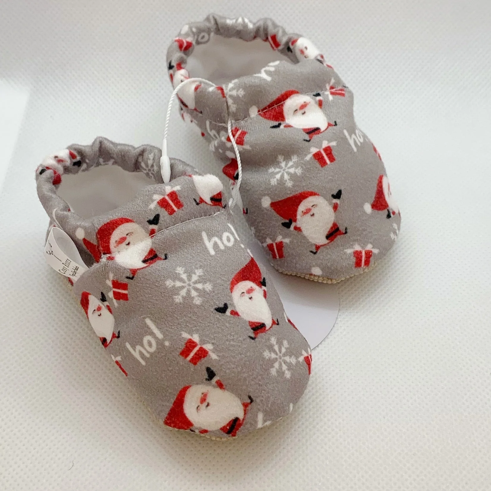 Vegan Newborn Shoes - Santa Claus - S A L E (Size 17) - Image 3