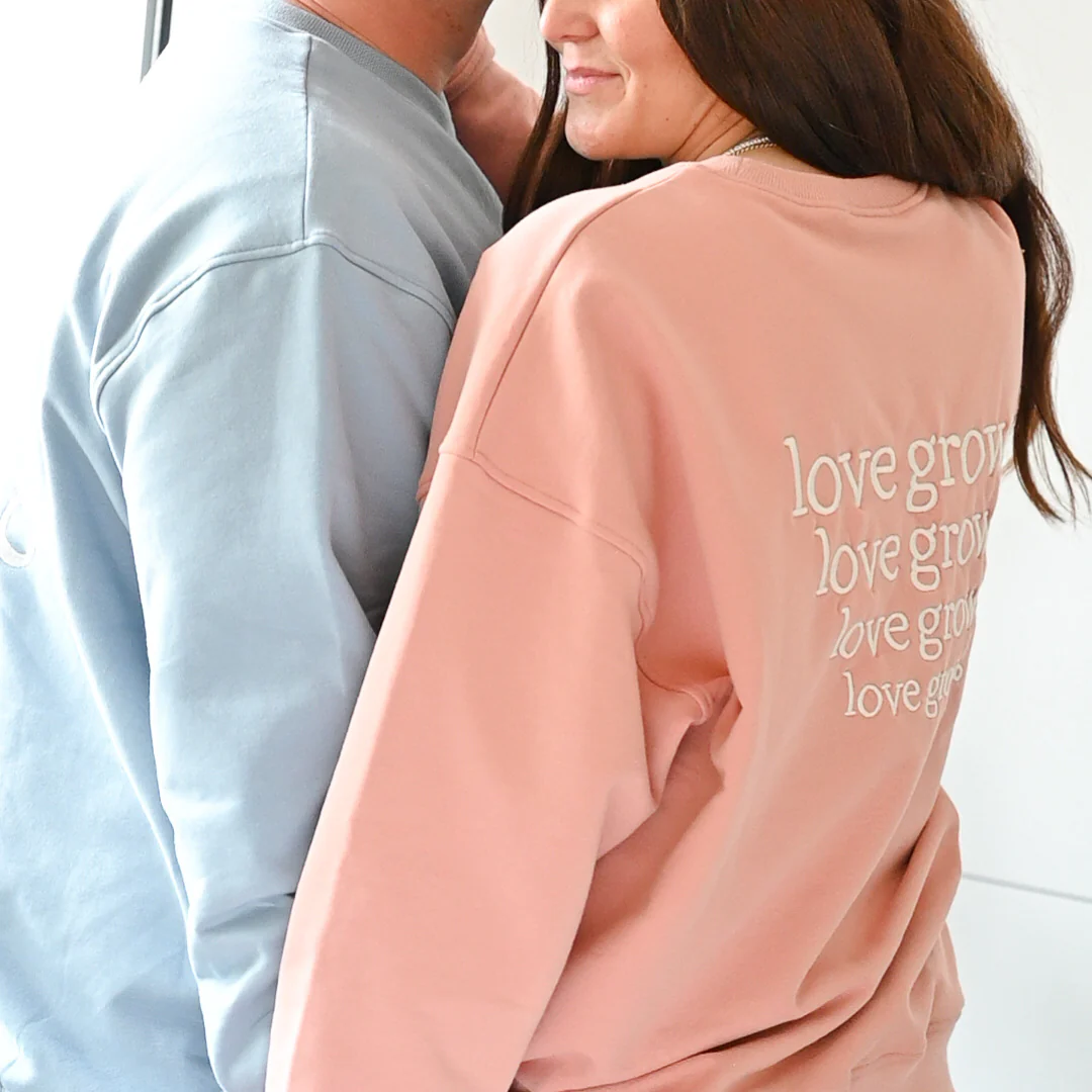 Family Sweatshirt - MUM - Dusty Rose - Love Grows - Image 4