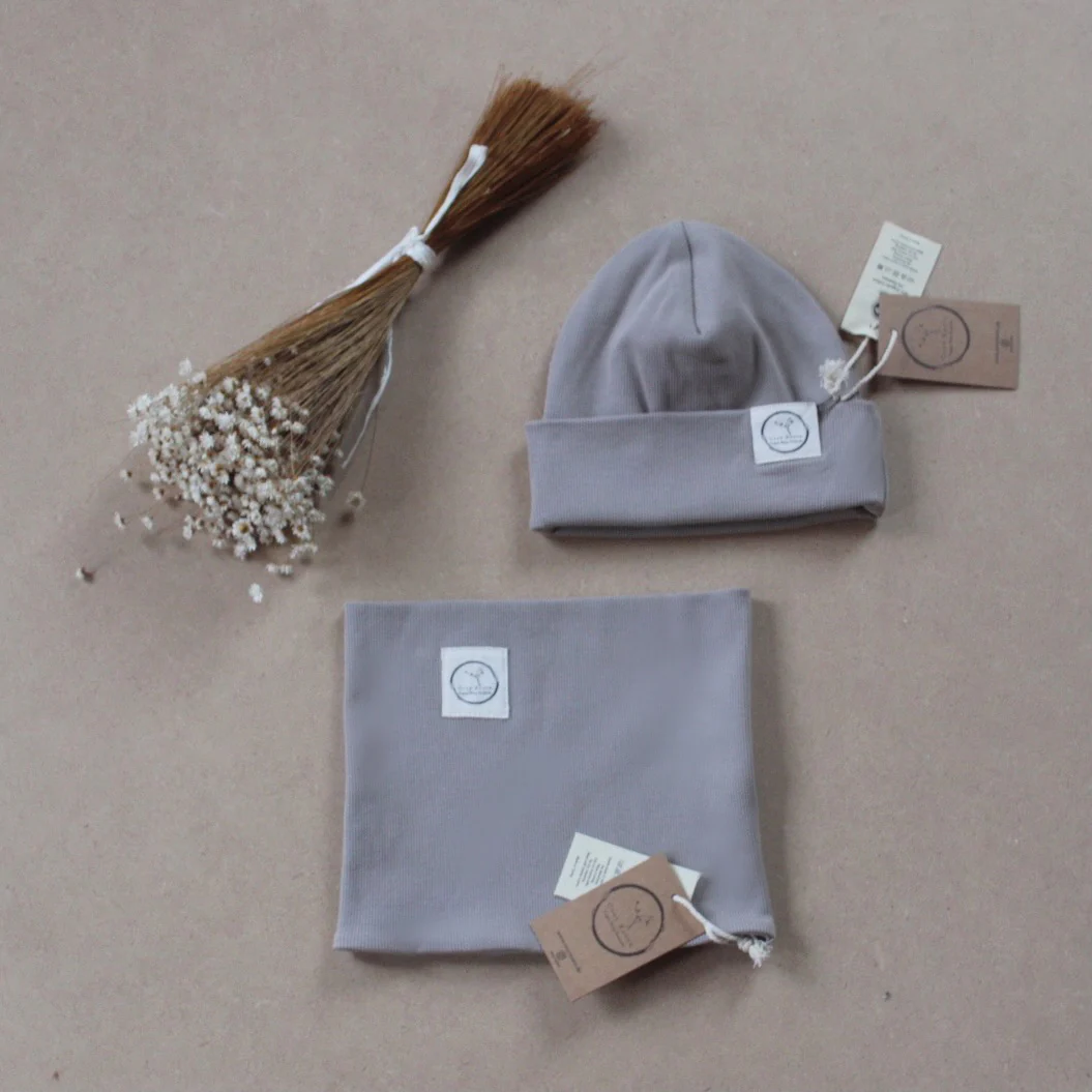 Organic Rib Beanie - Caramel - Image 7