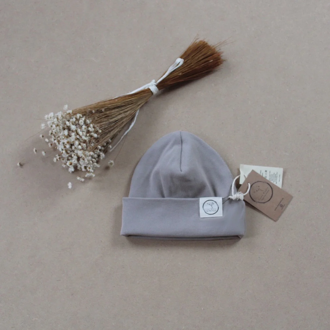 Organic Rib Beanie - Caramel - Image 8