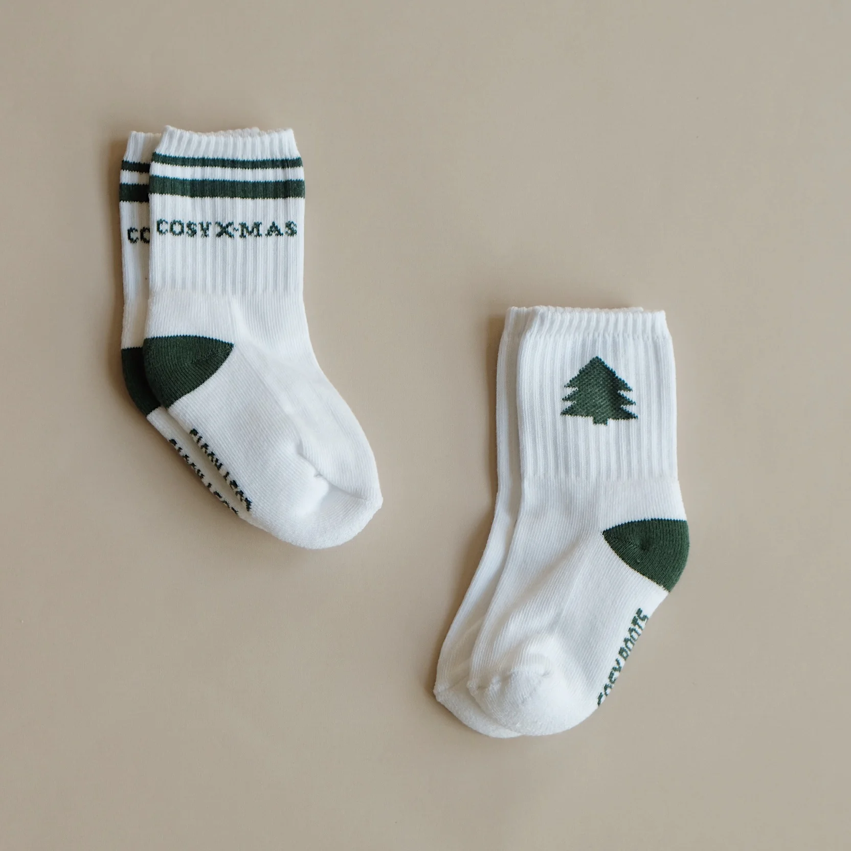 Organic Christmas Socks Green - 2 Pack - Image 8