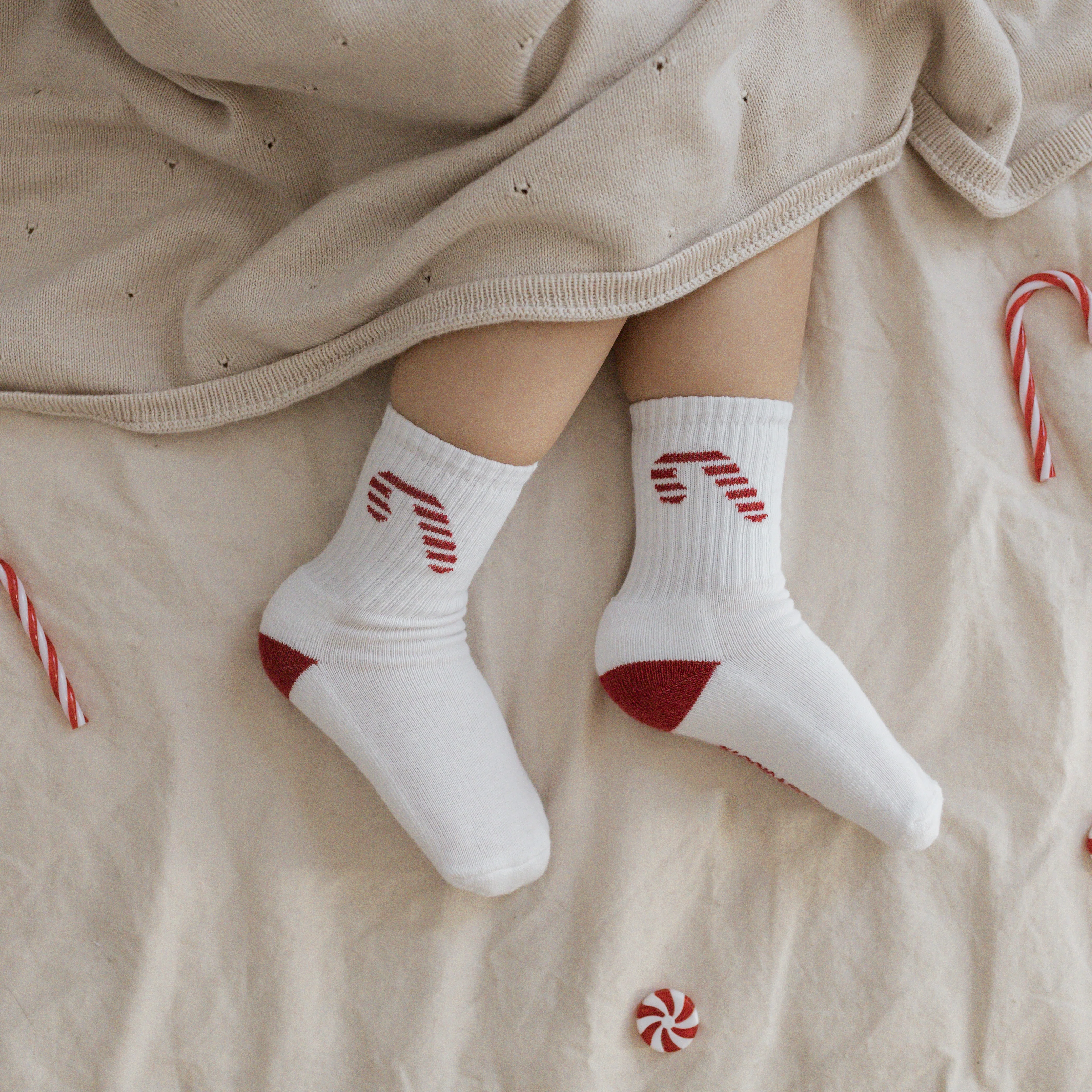 Organic Christmas Socks Red - 2 Pack - Image 4