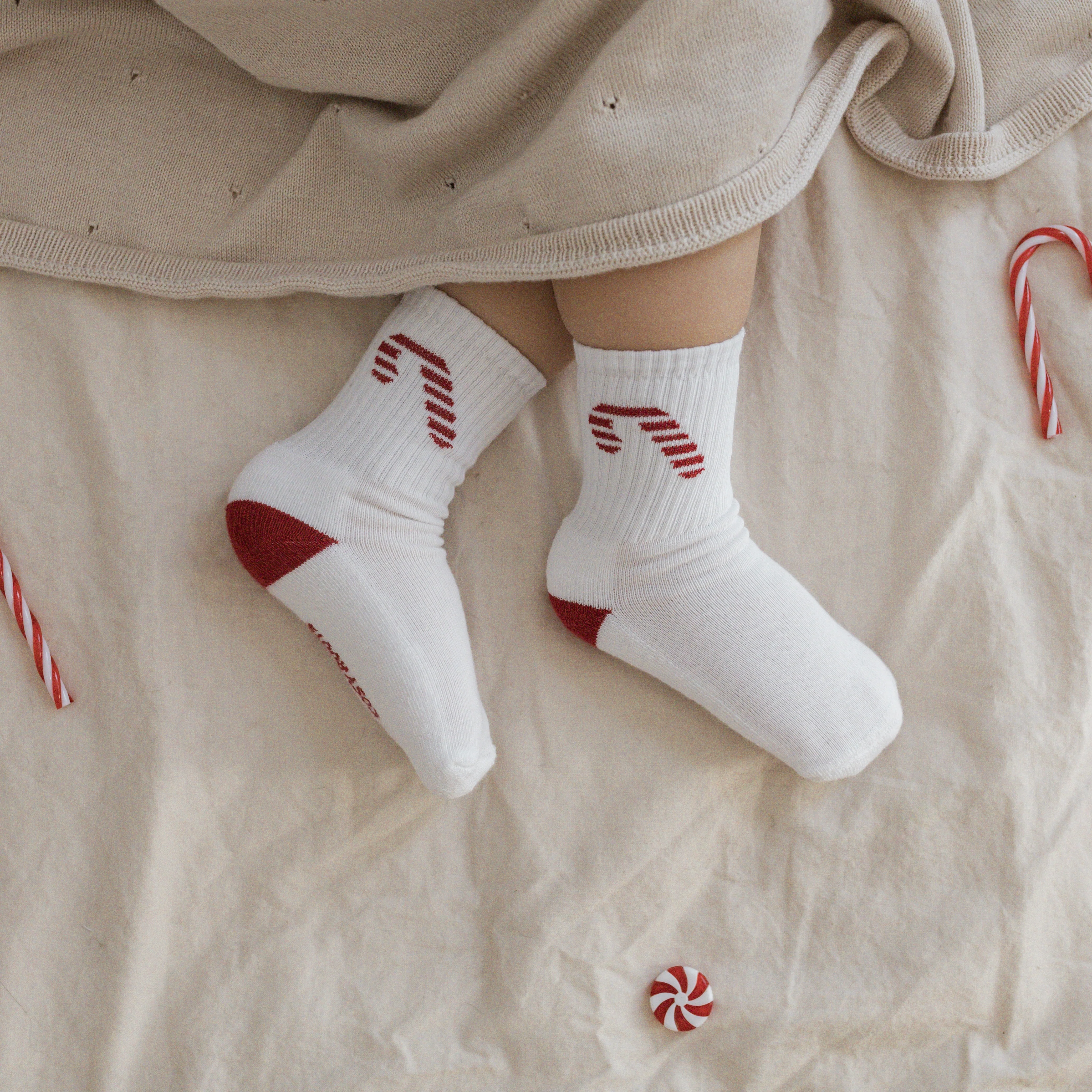 Organic Christmas Socks Red - 2 Pack - Image 6