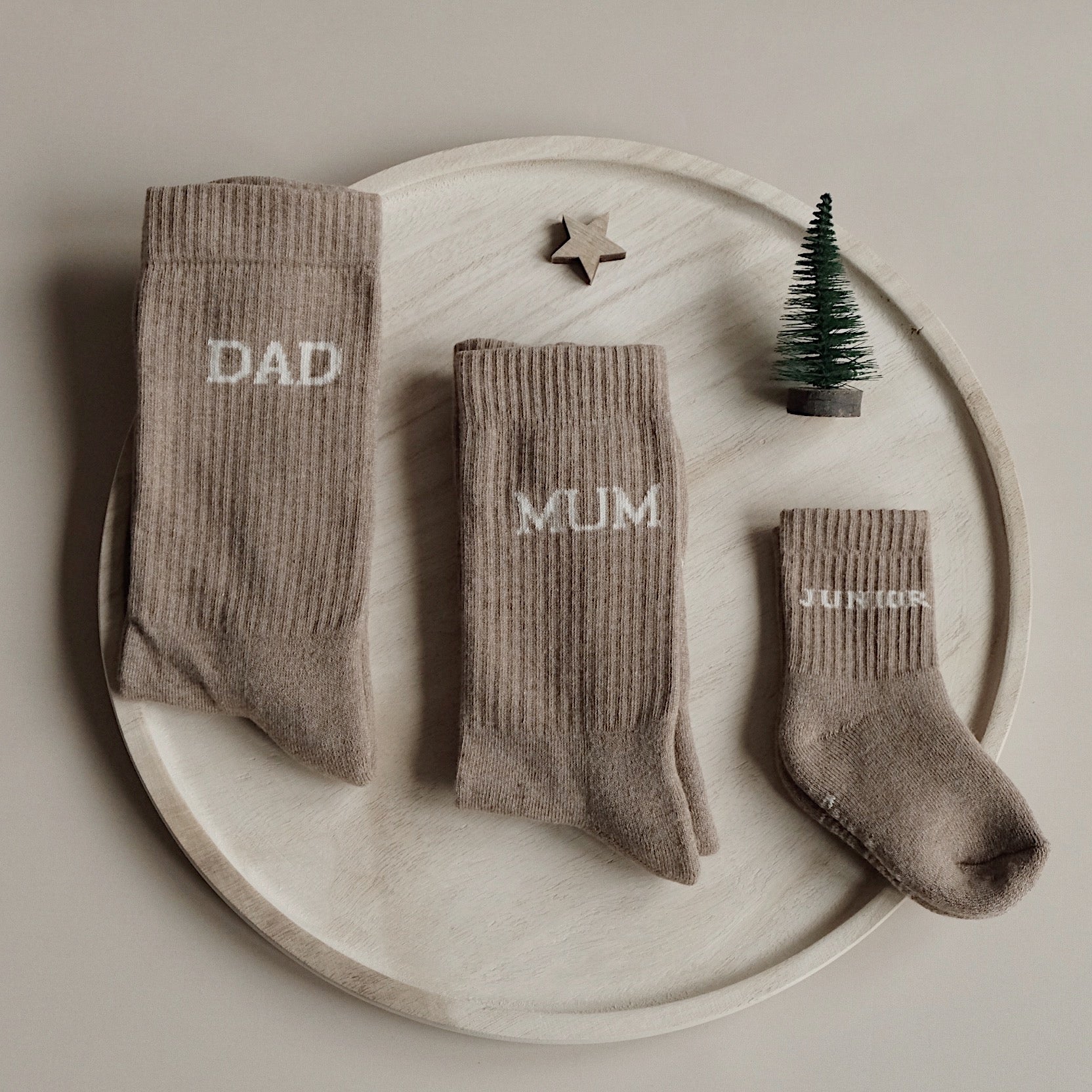 Organic DAD Socks - Oatmilk - Image 4