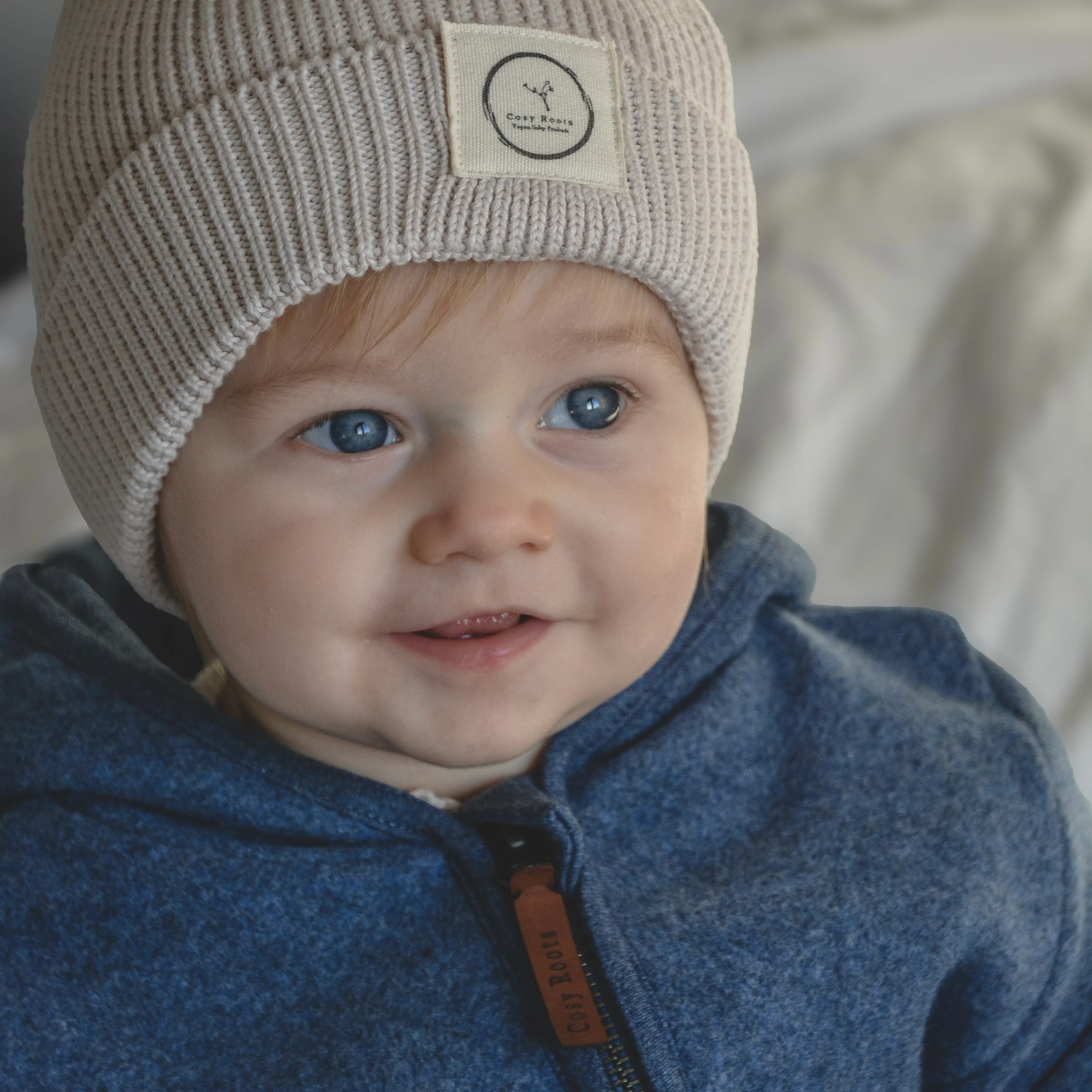 Organic Fleece Overall - Blue Melange - SALE - Image 4