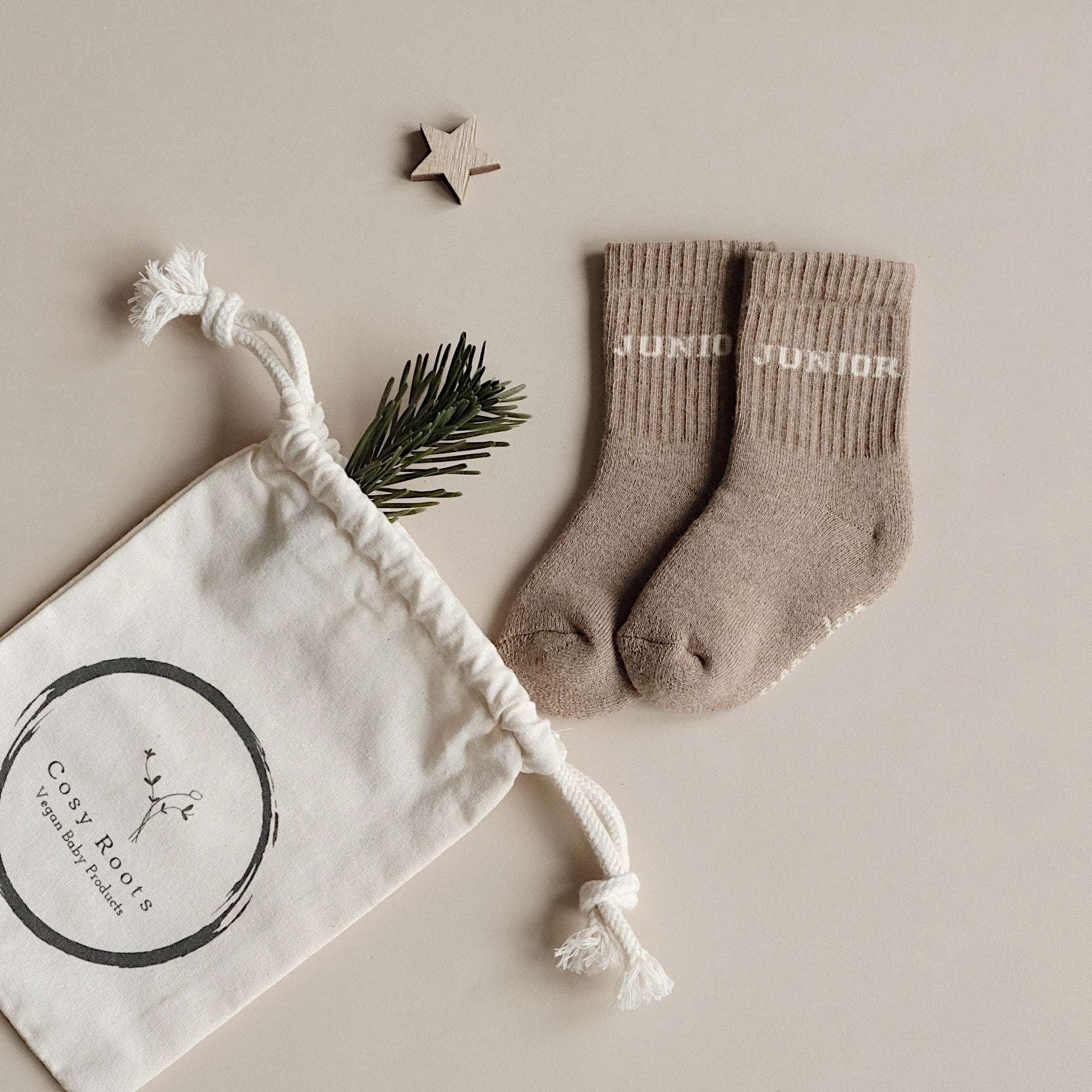 Organic Junior Socks - Oatmilk - Image 8