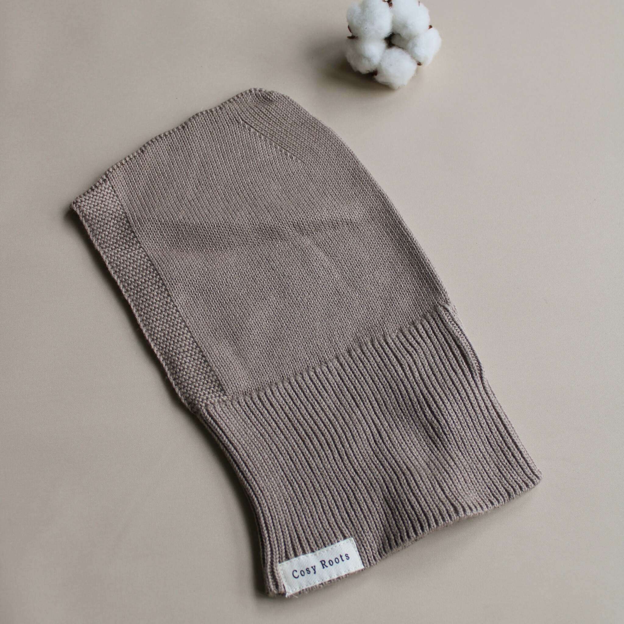 Organic Knit Balaclava - Caramel - Image 8