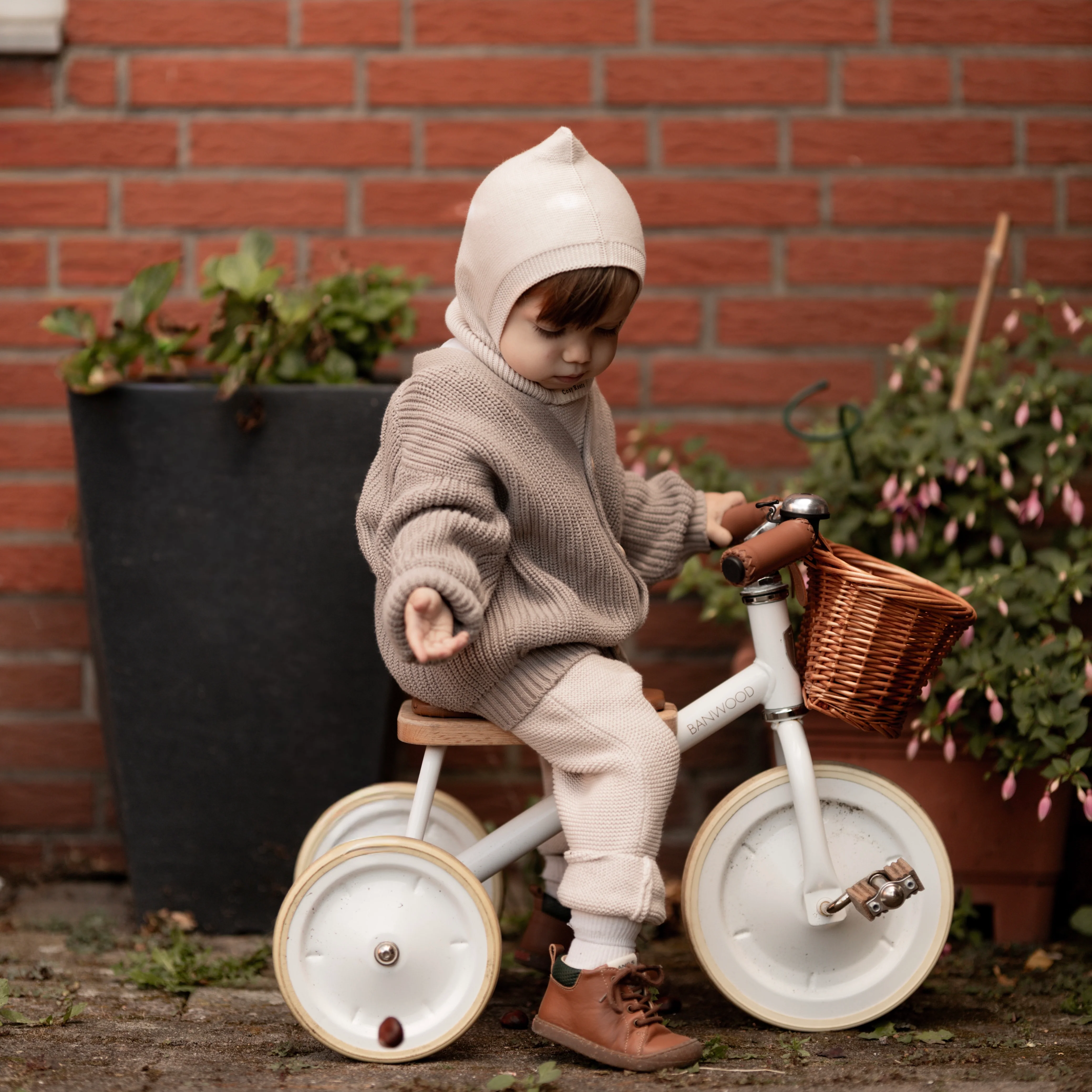 Organic Knit Balaclava - Sand - Image 3