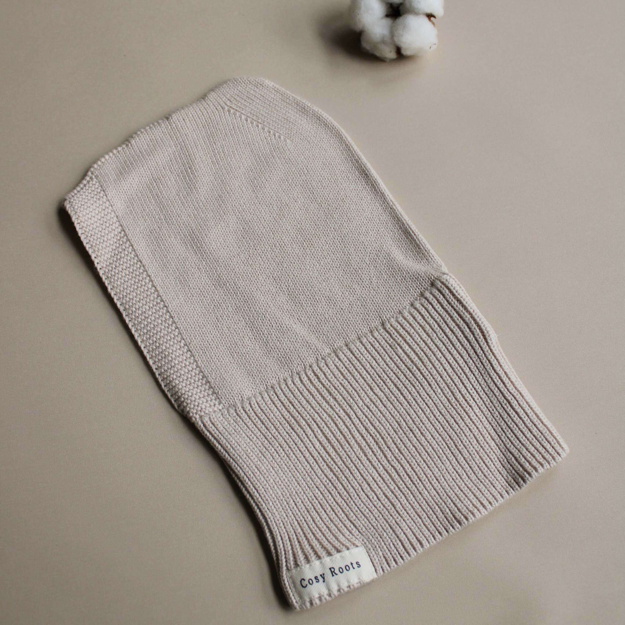 Organic Knit Balaclava - Sand - Image 8