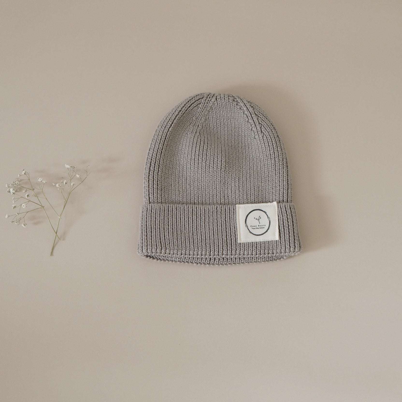 Organic Knit Beanie - Khaki - Image 5