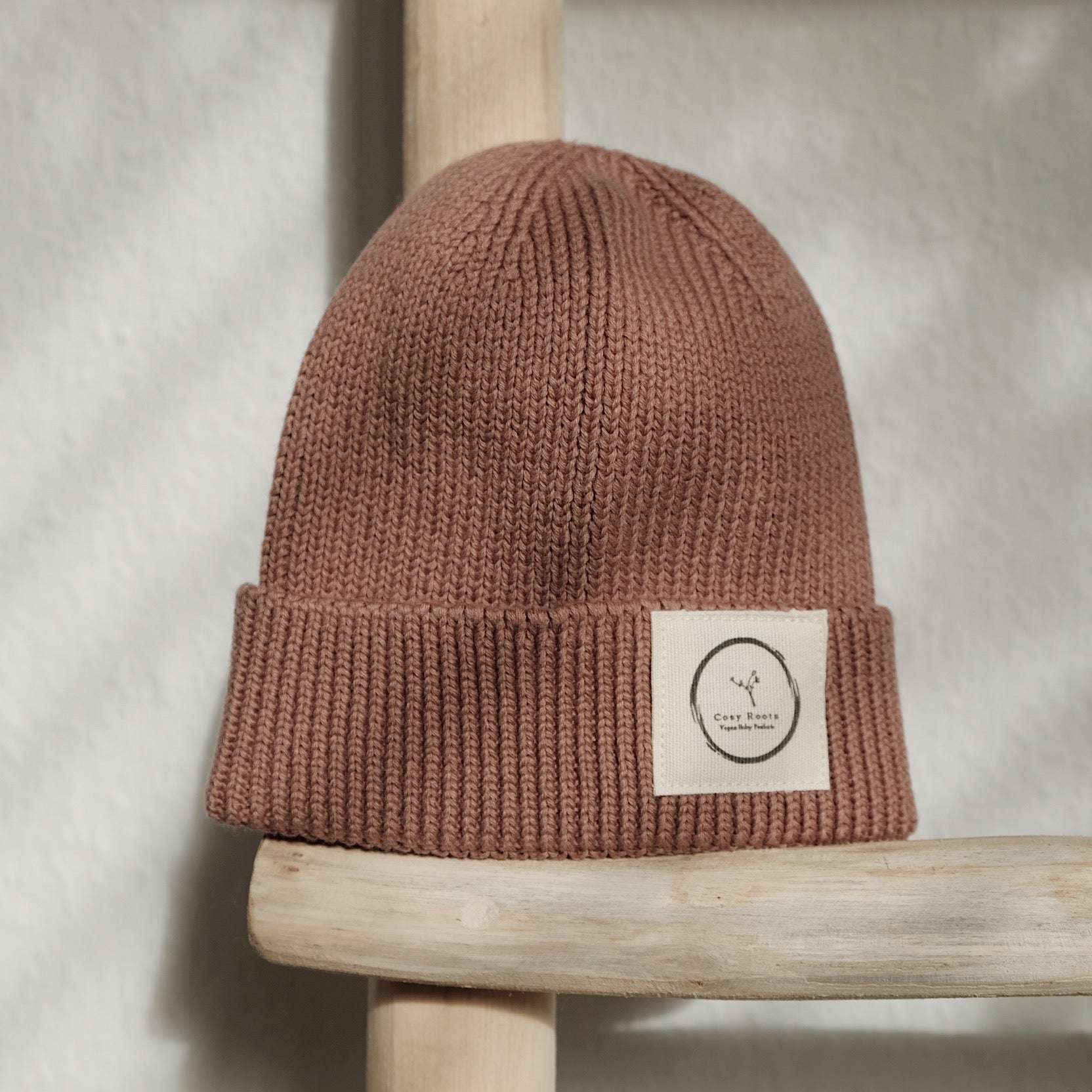 Organic Knit Beanie - Walnut - S A L E - Image 4