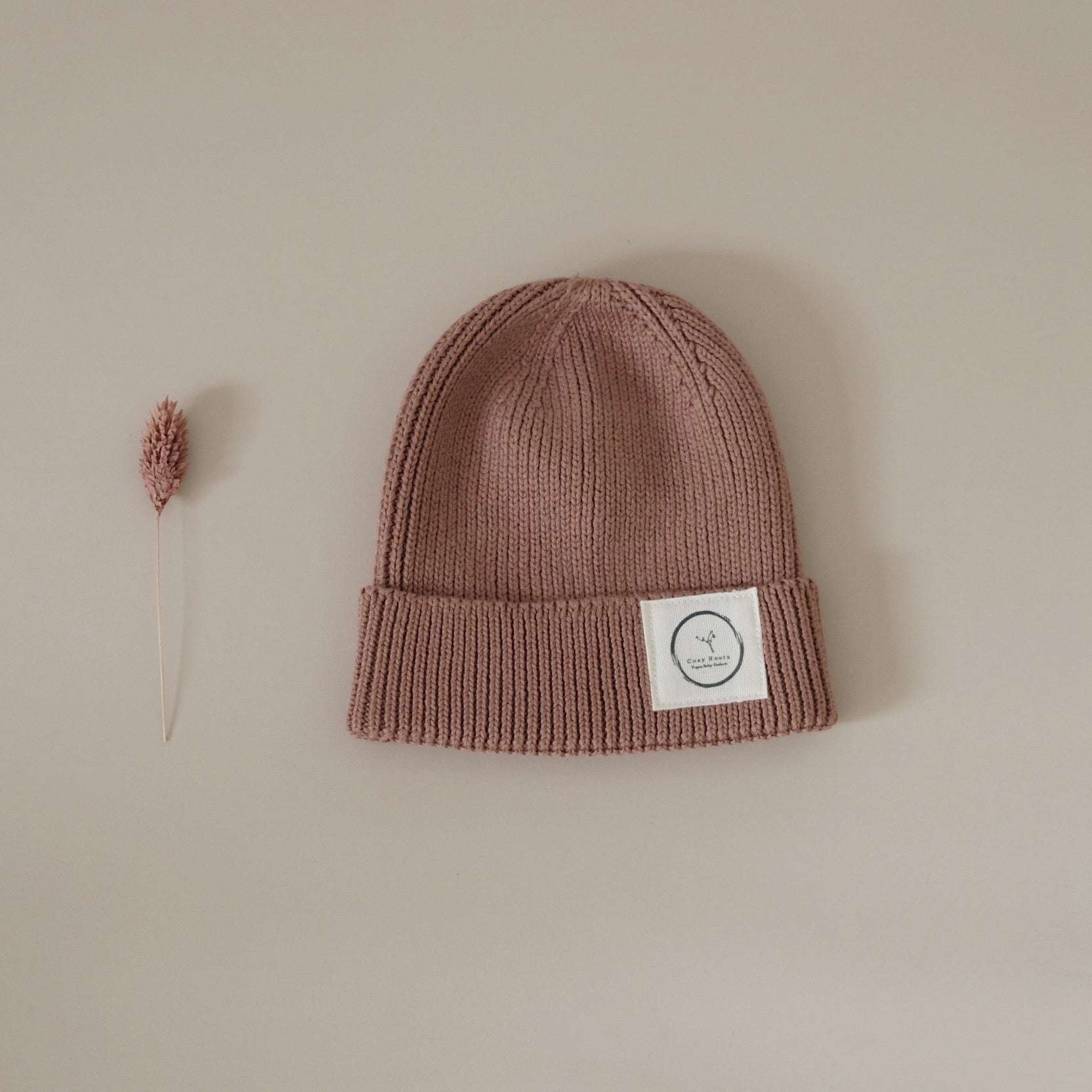 Organic Knit Beanie - Walnut - S A L E - Image 6