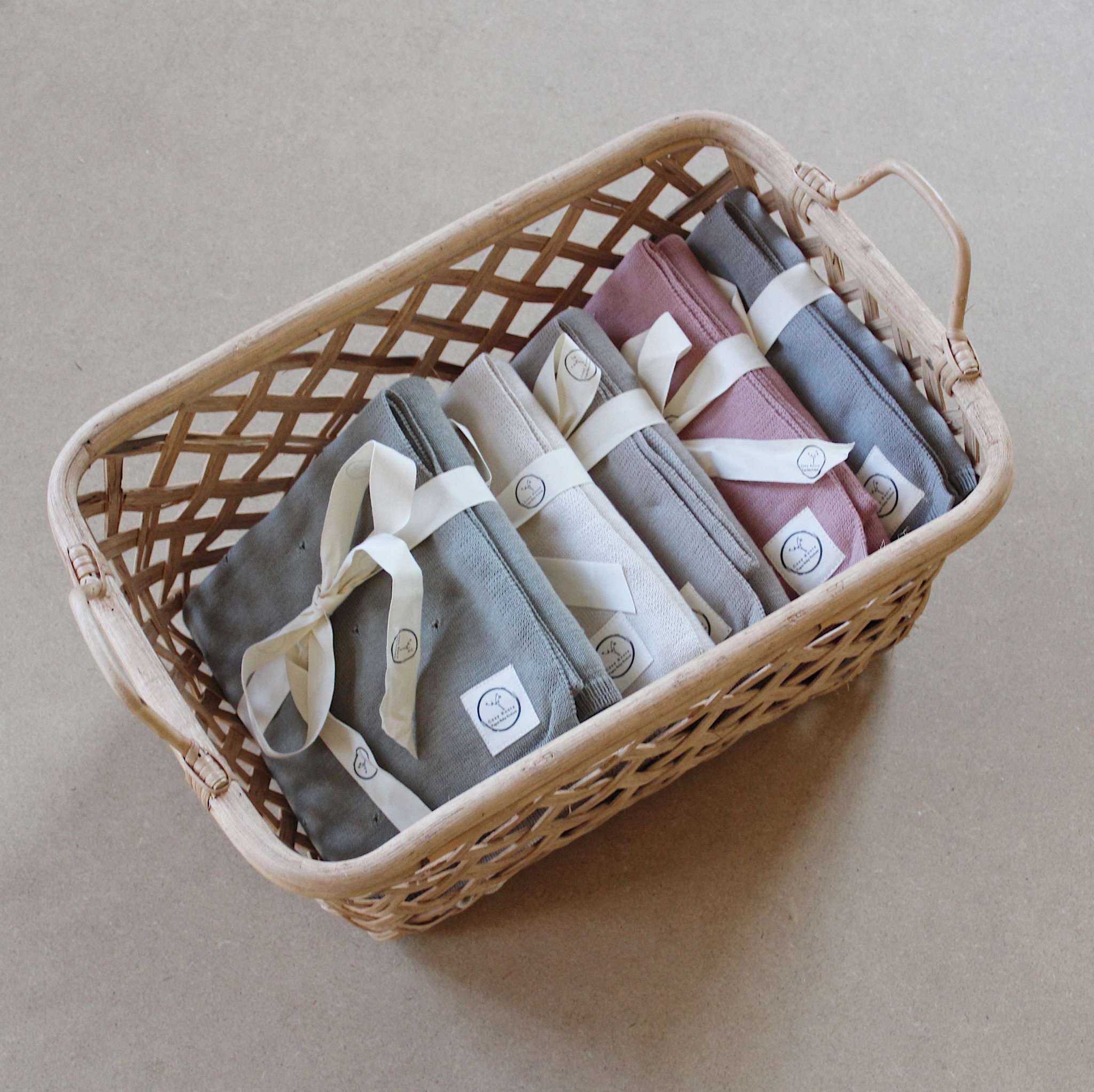 Organic Knit Blanket - Dusty Rose - SALE - Image 6