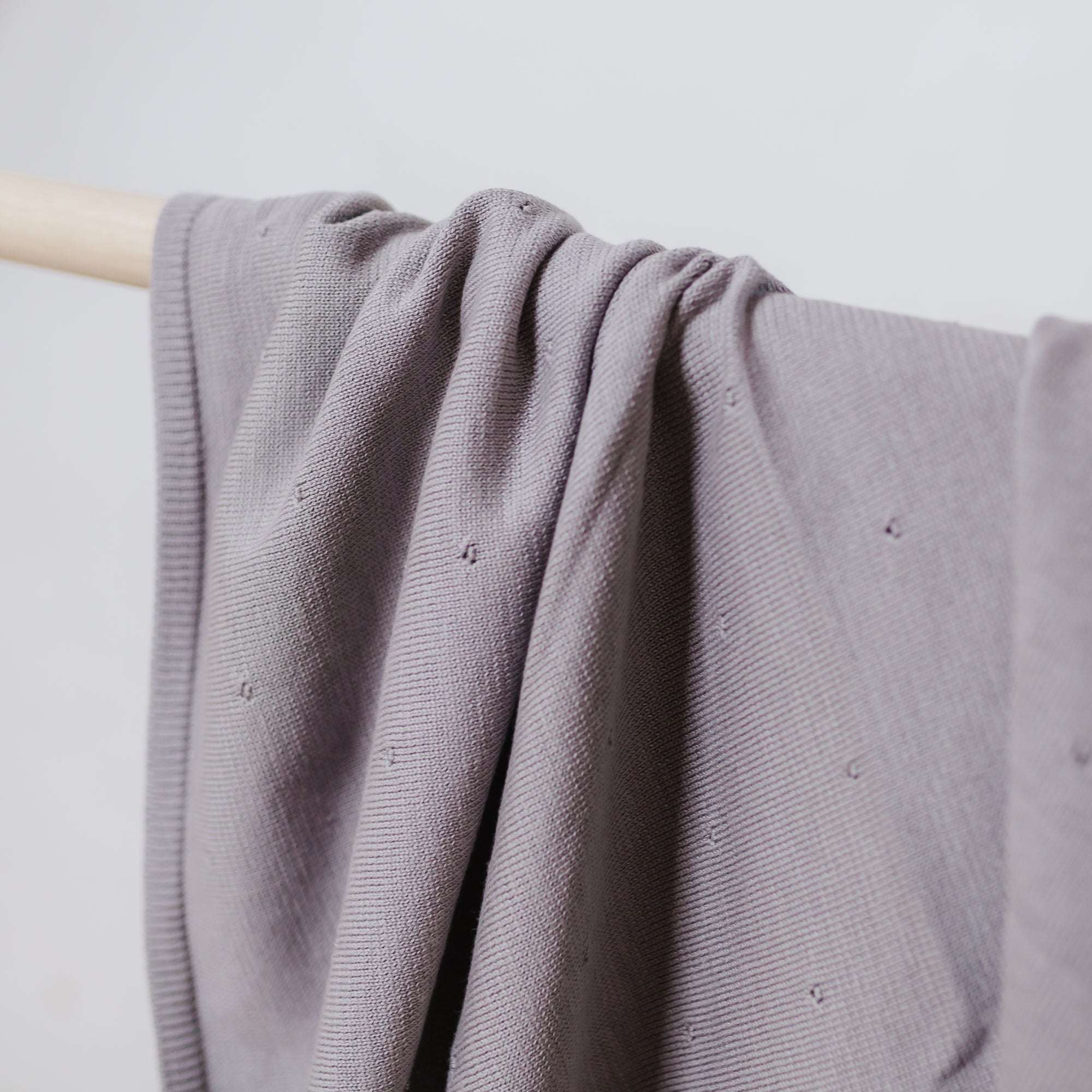 Organic Knit Blanket - Grey - SALE - Image 7
