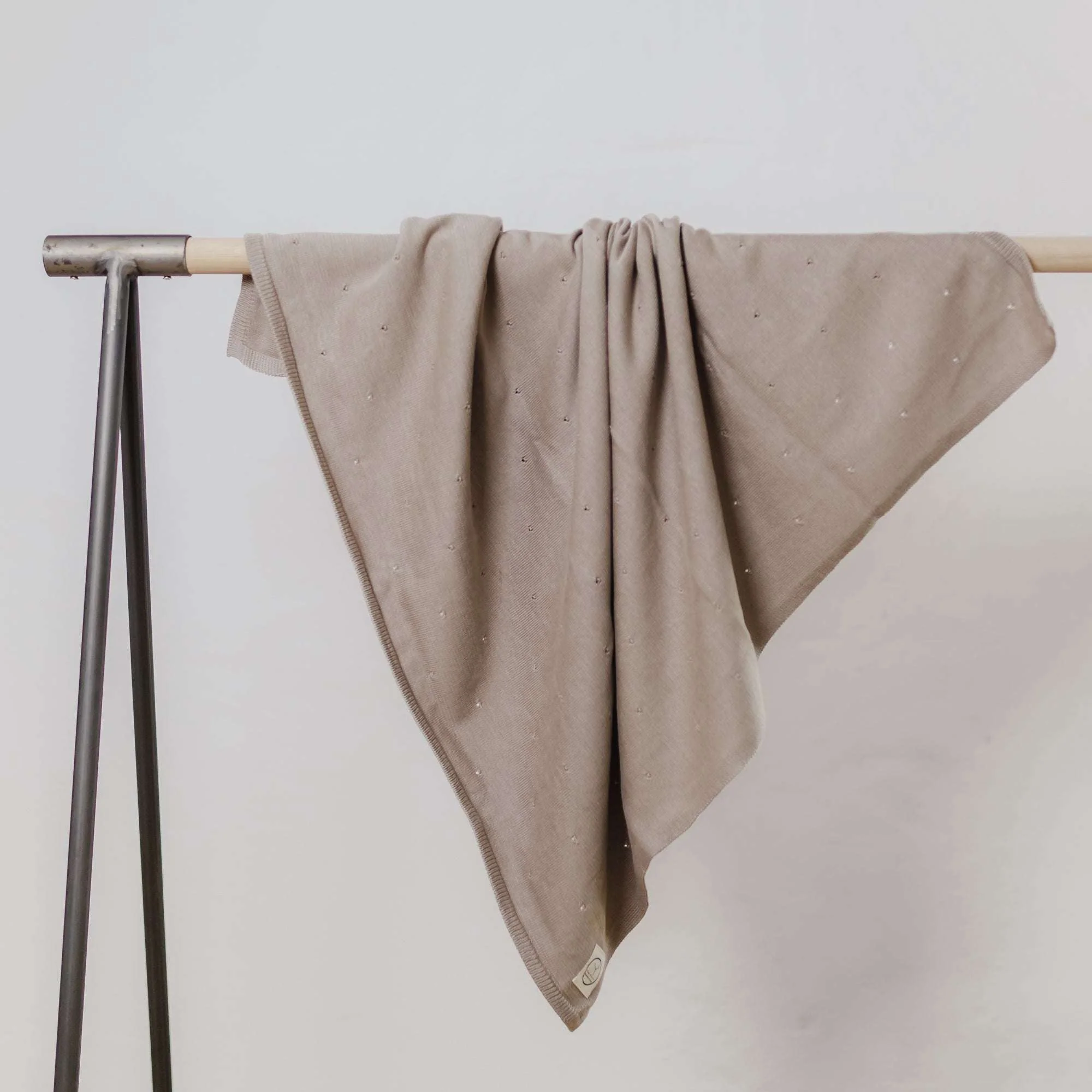 Organic Knit Blanket - Caramel - SALE - Image 7