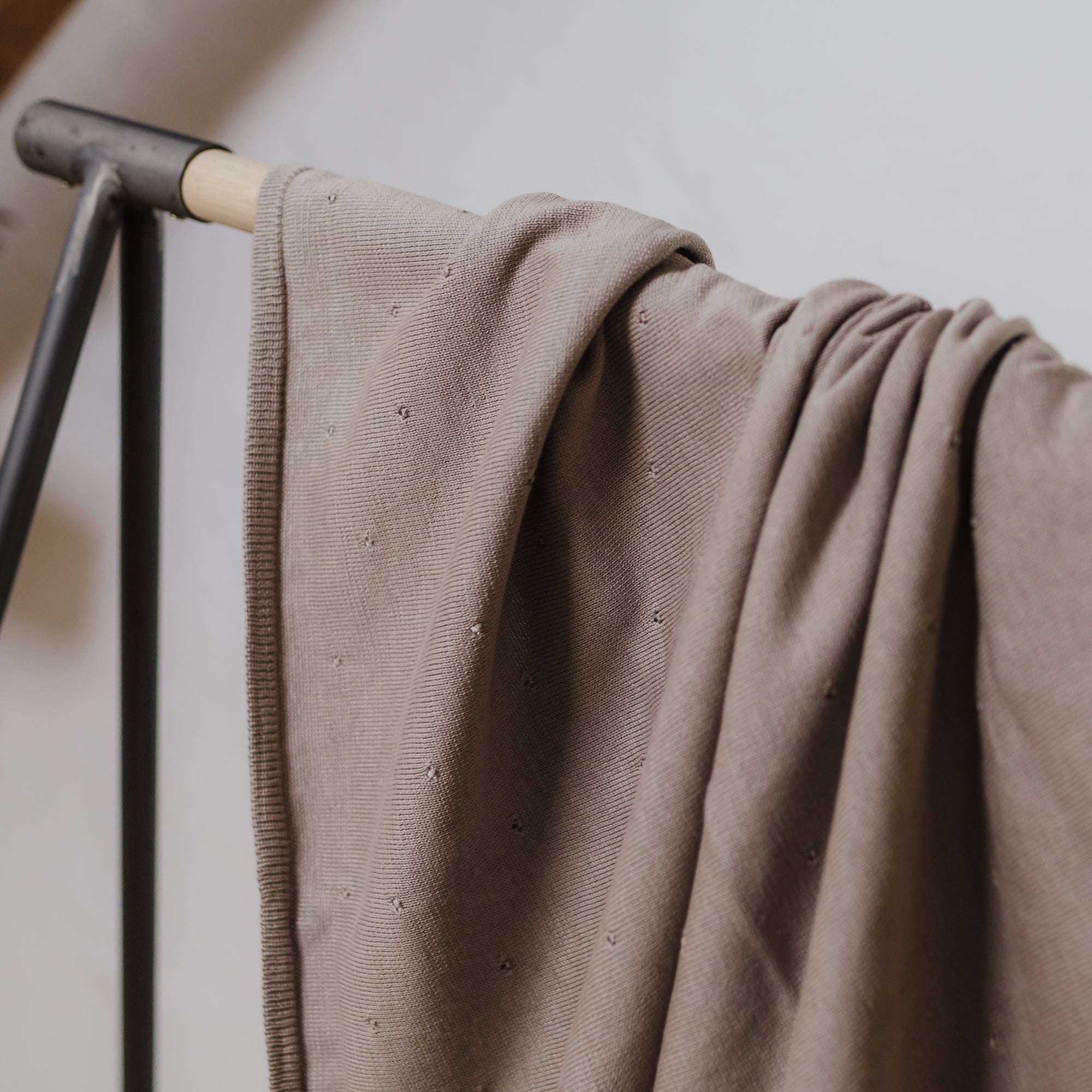 Organic Knit Blanket - Caramel - SALE - Image 8