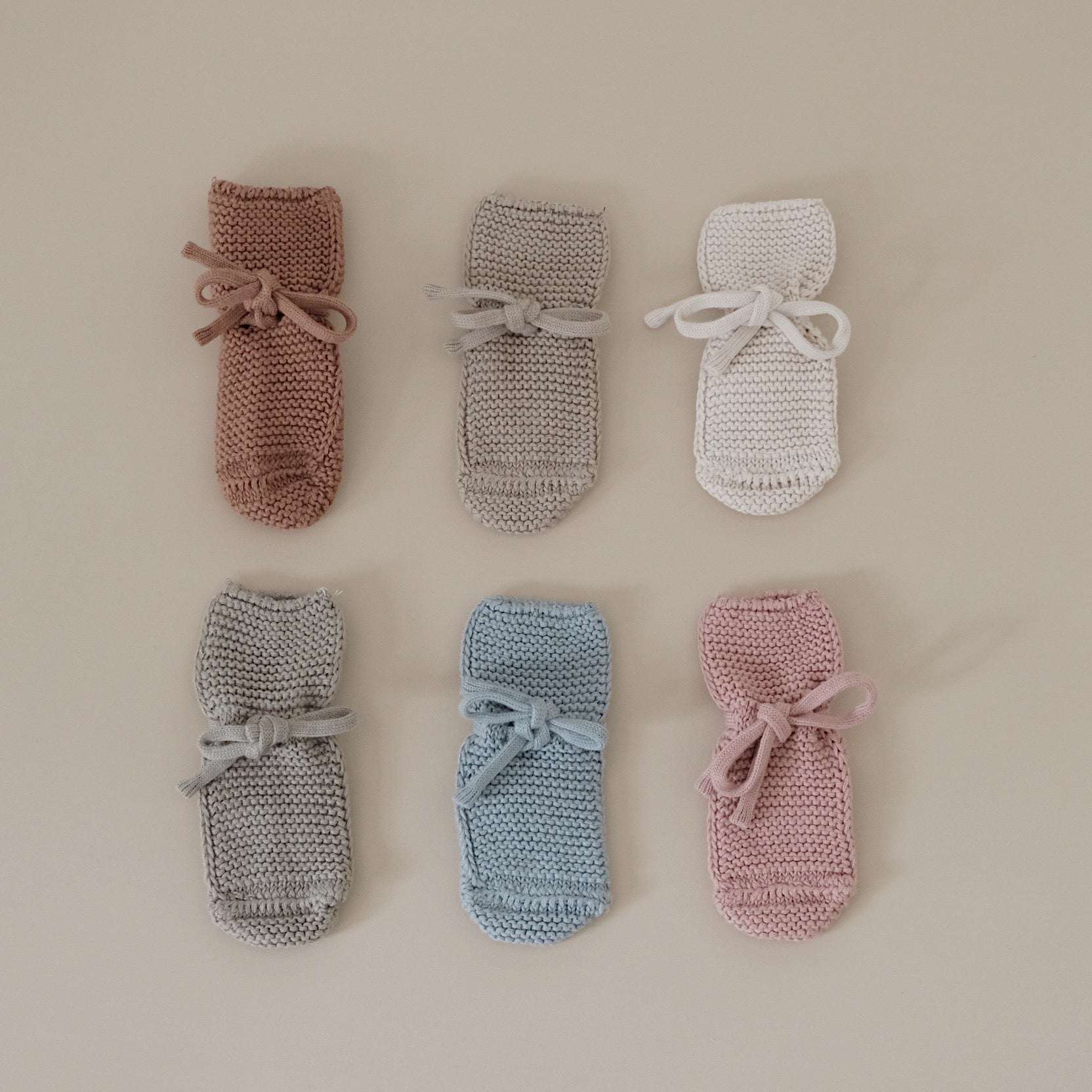 Organic Knit Booties - Dusty Rose - Image 6