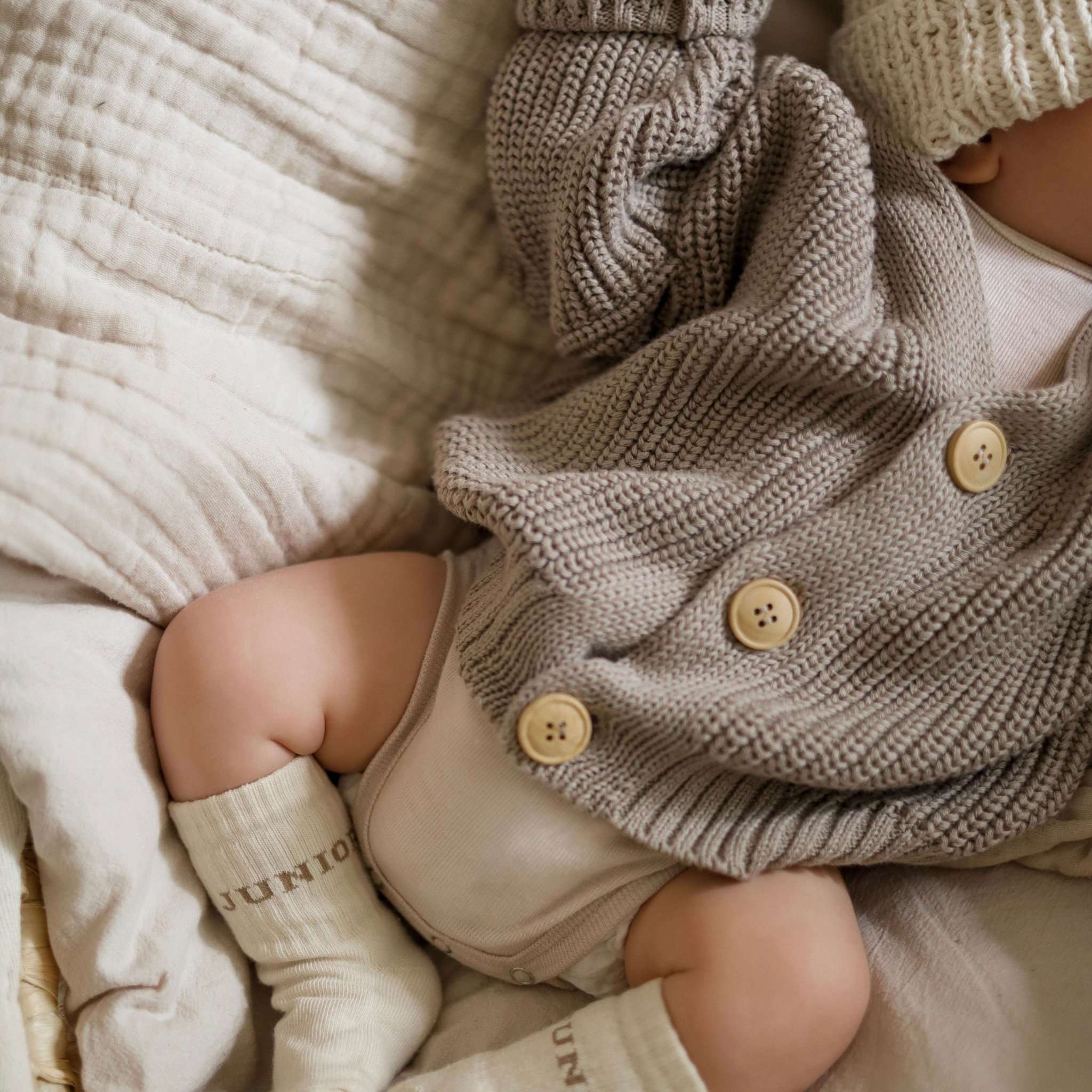 Organic Knit Cardigan - Caramel - SALE - Image 4