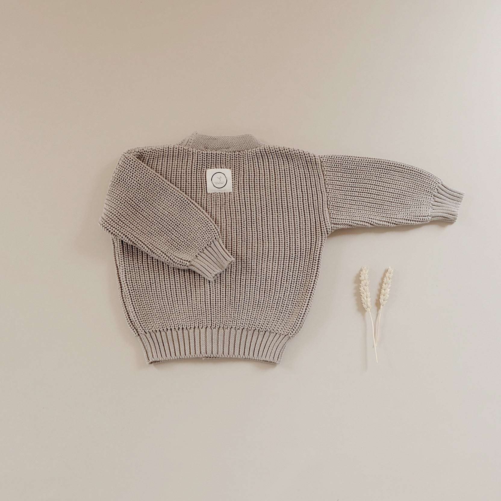 Organic Knit Cardigan - Caramel - SALE - Image 7