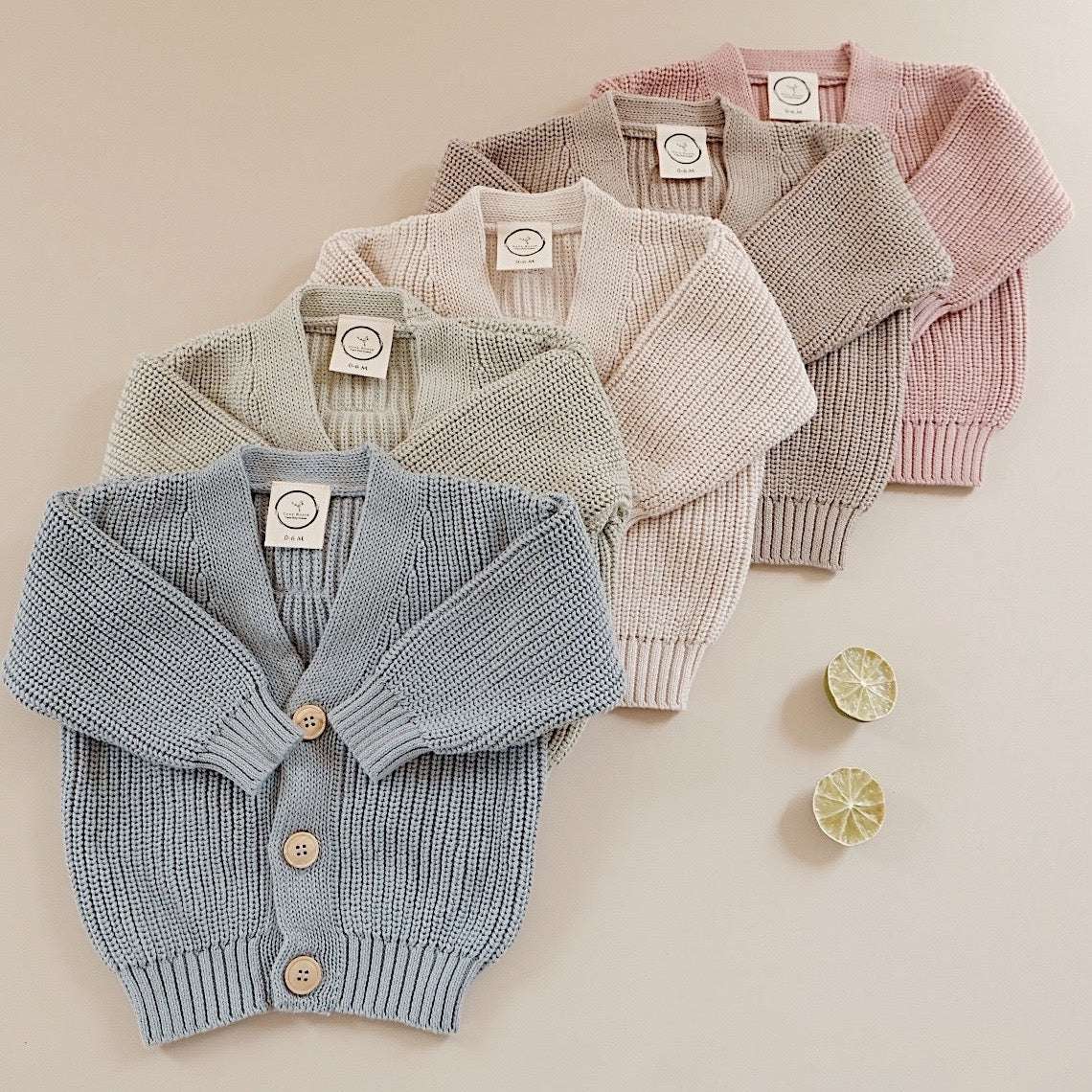 Organic Knit Cardigan - Sand - SALE - Image 10