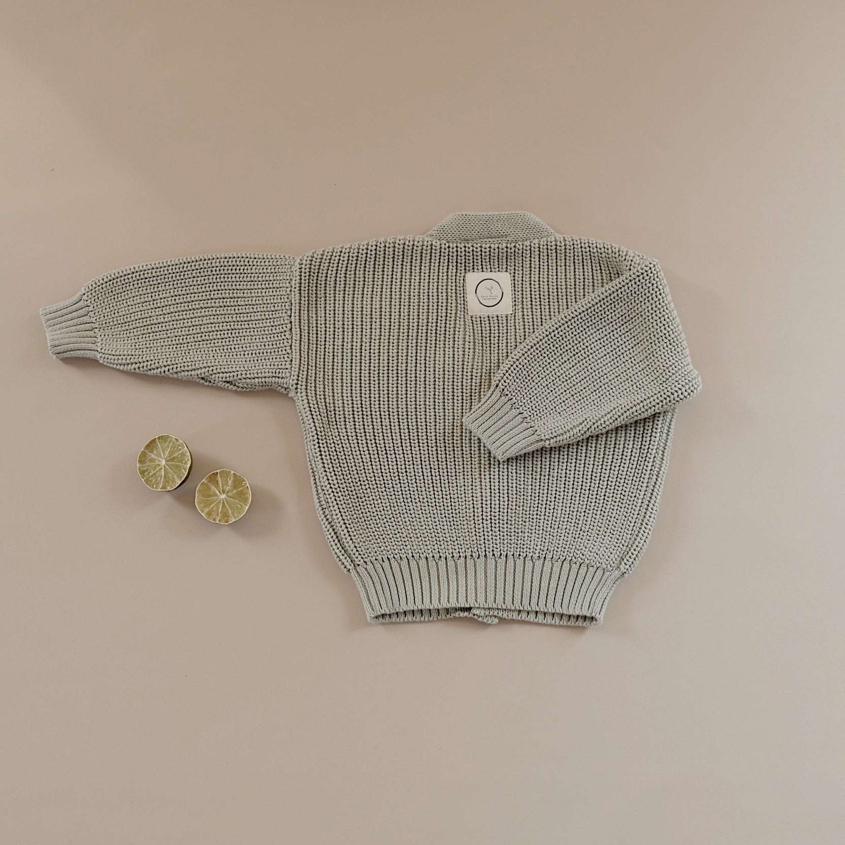Organic Knit Cardigan - Seagrass - SALE - Image 16