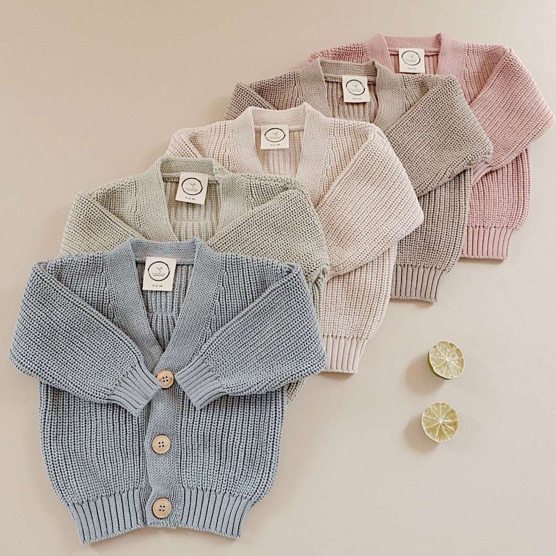 Organic Knit Cardigan - Seagrass - SALE - Image 17